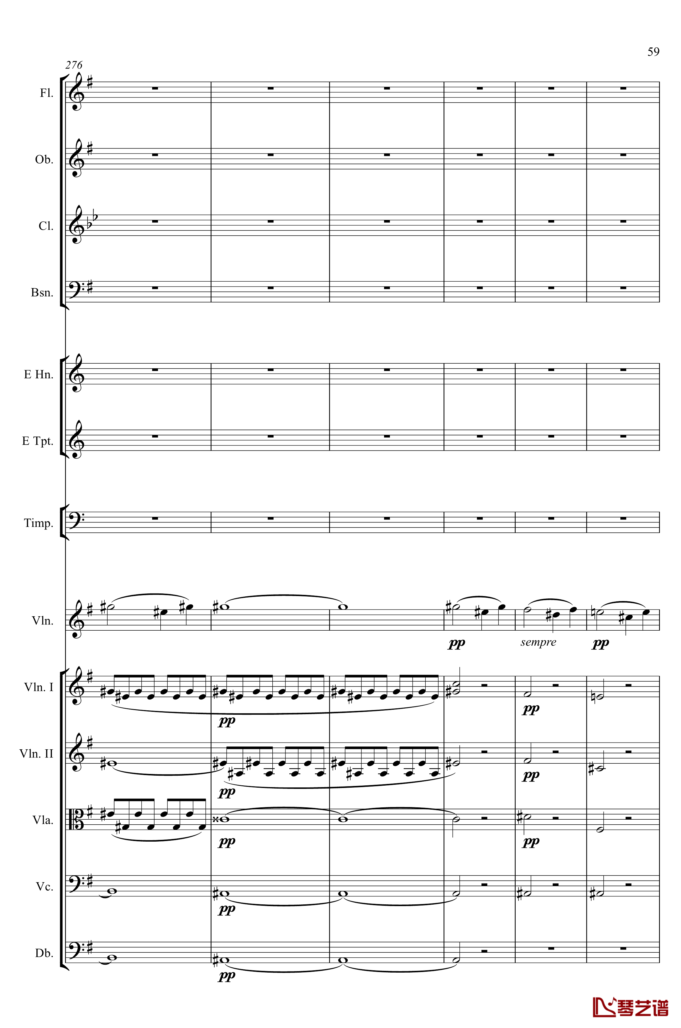 e小调小提琴协奏曲Op.64钢琴谱-第一乐章-门德尔松59