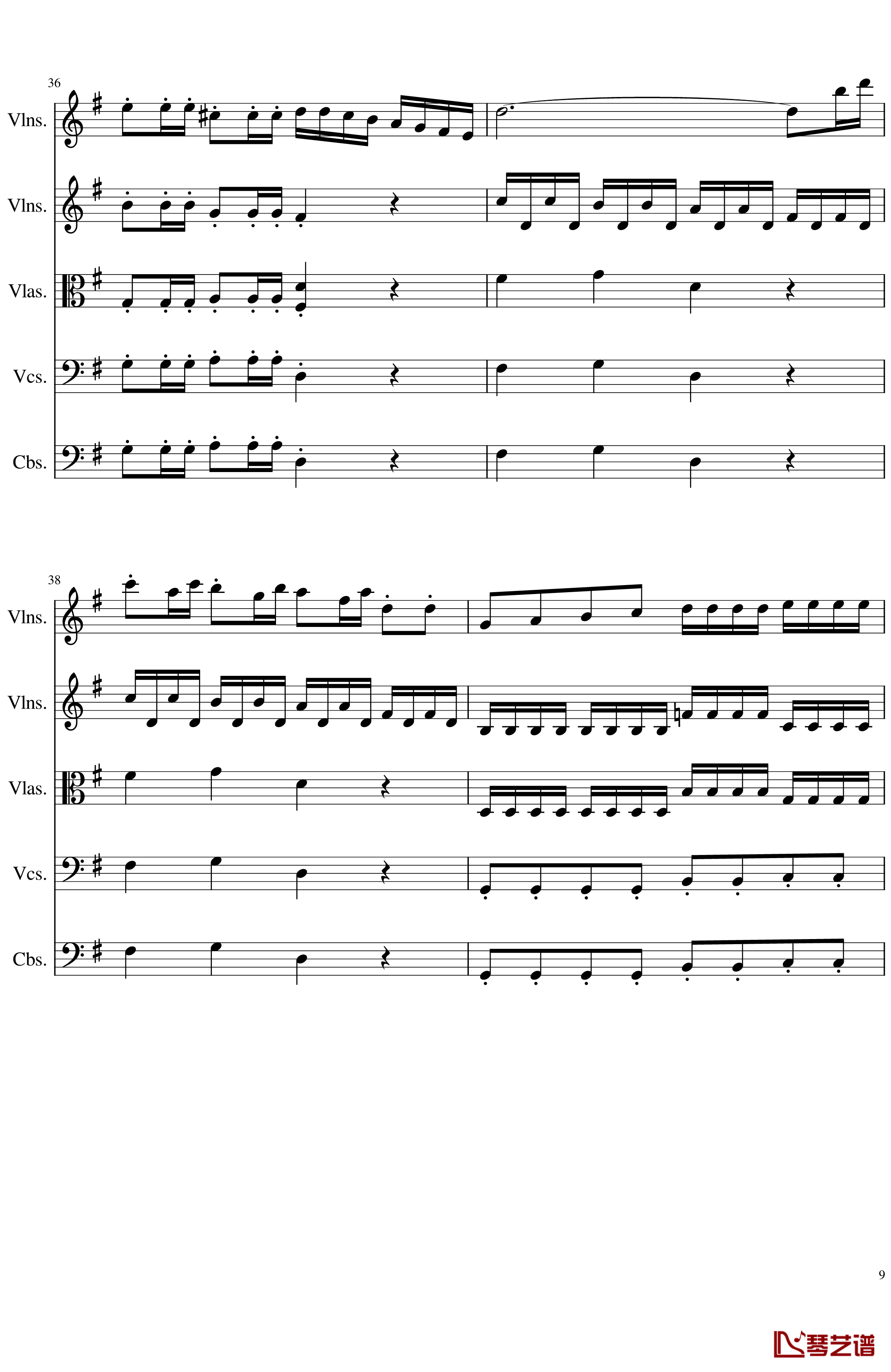 March in C, Op.124b钢琴谱-一个球9