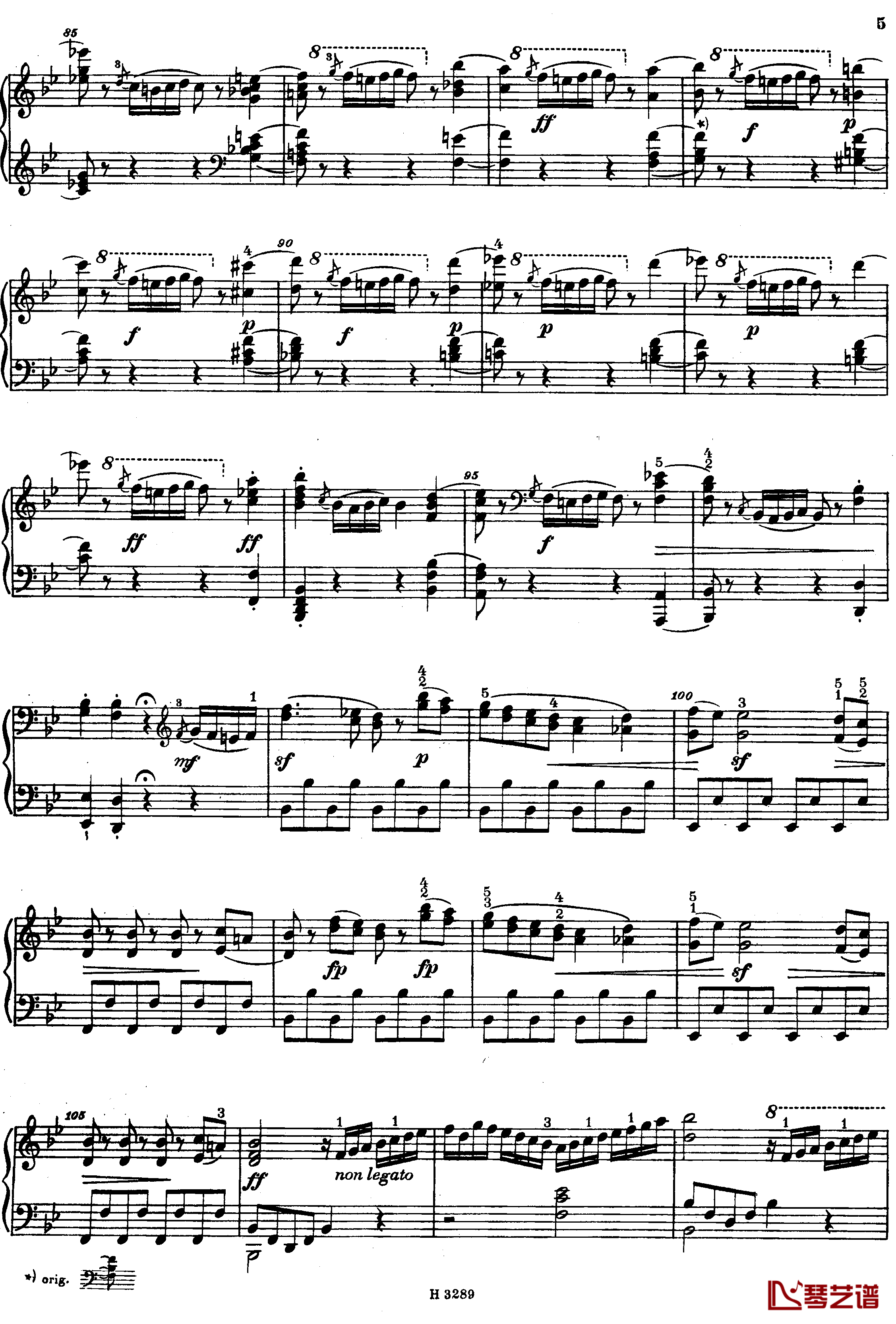 降B大调第八钢琴奏鸣曲Op.23钢琴谱-杜舍克5