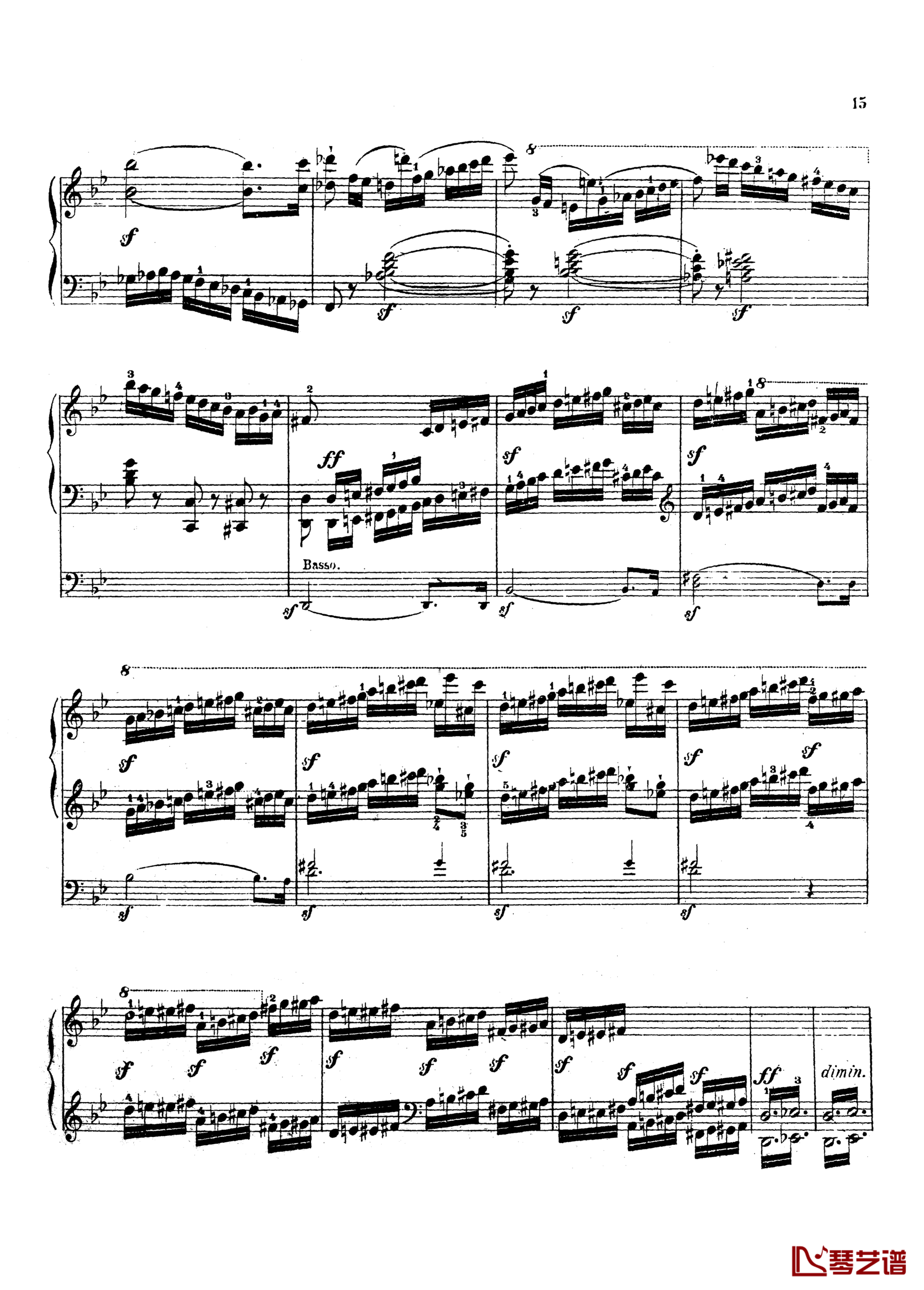 g小调第三钢琴协奏曲Op.58钢琴谱-莫谢莱斯14