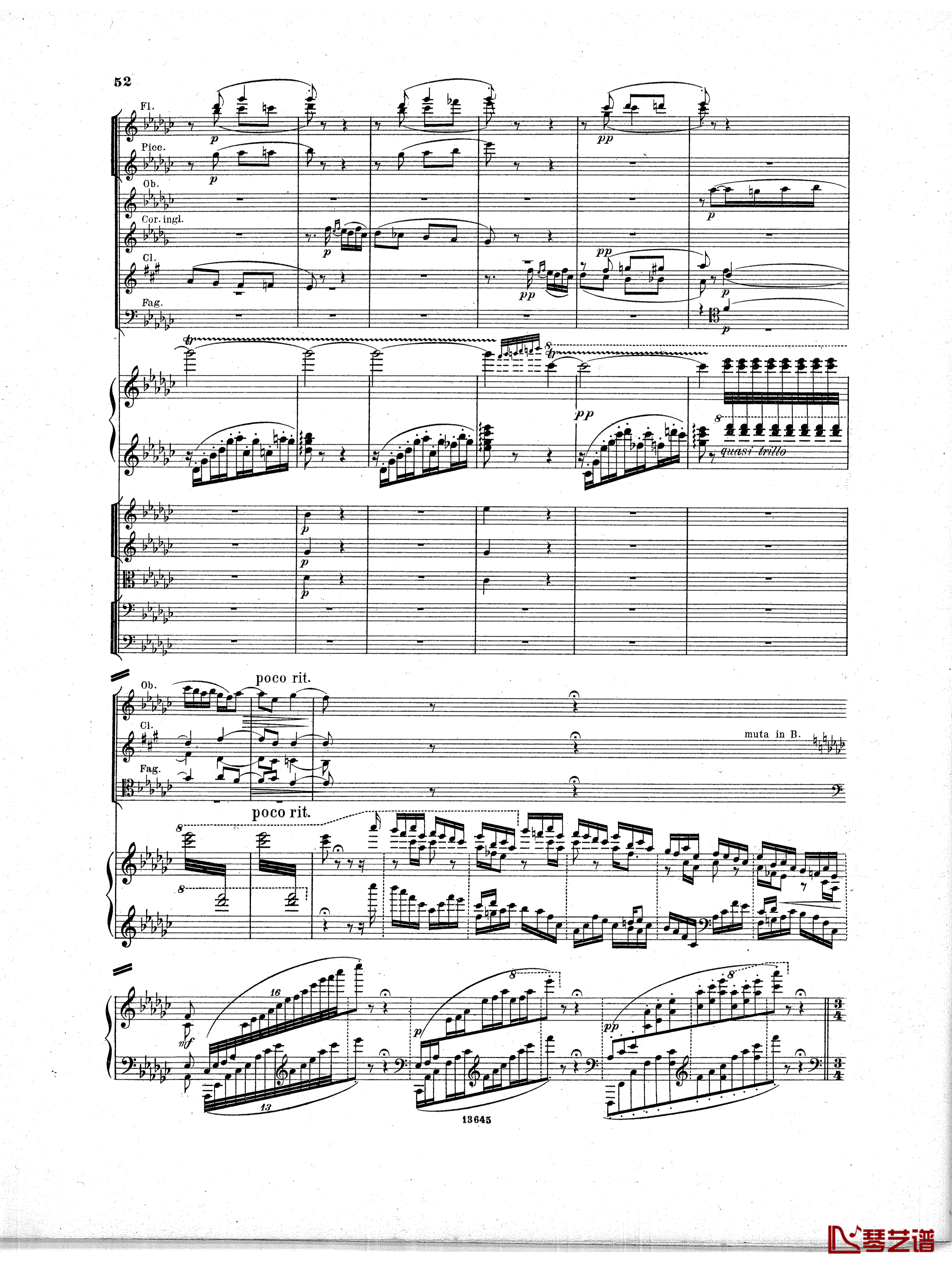 Lyapunov 降E小调第一钢琴协奏曲 Op.4钢琴谱-Lyapunov51