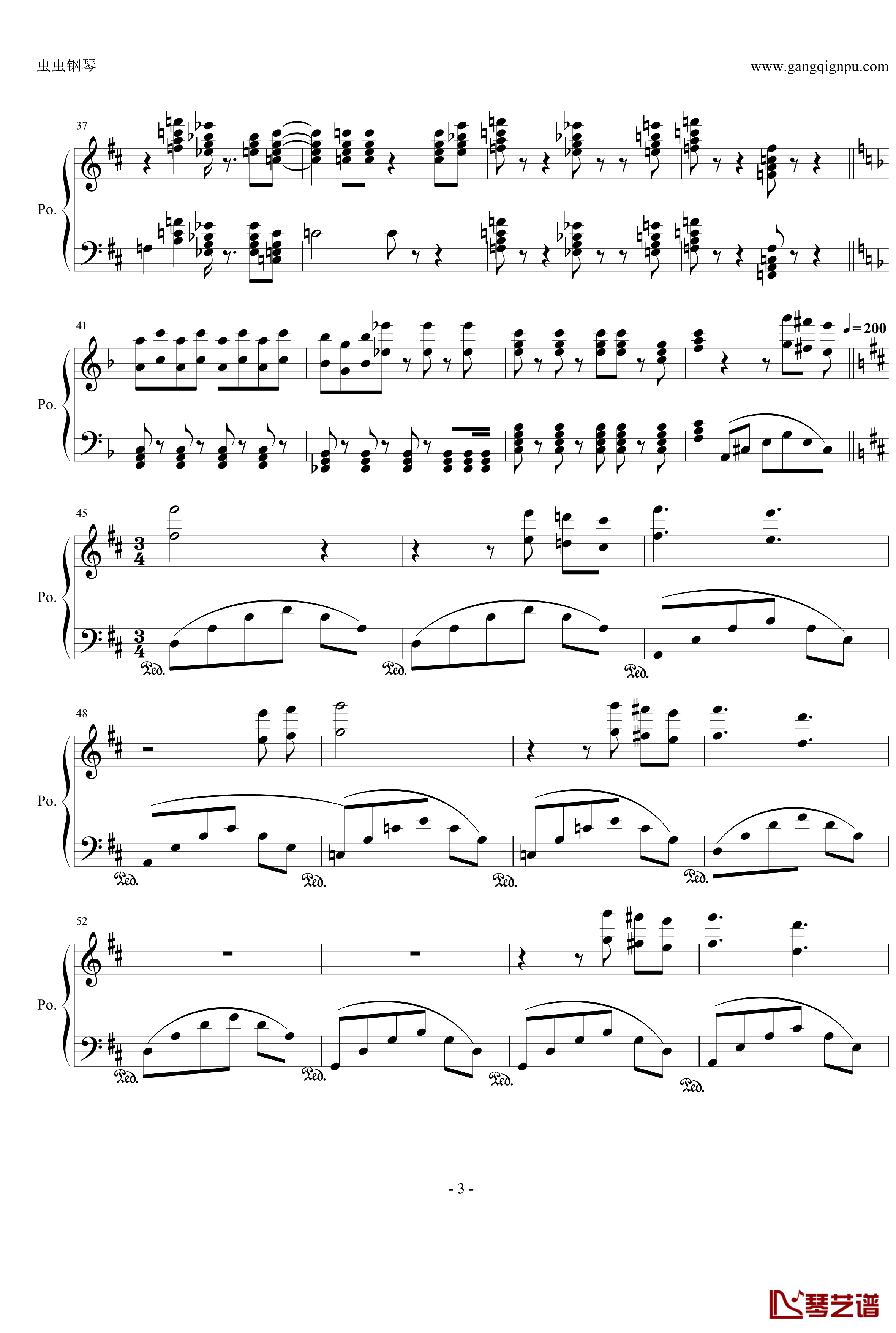 跳音和弦练习曲钢琴谱-水墨丹青music3