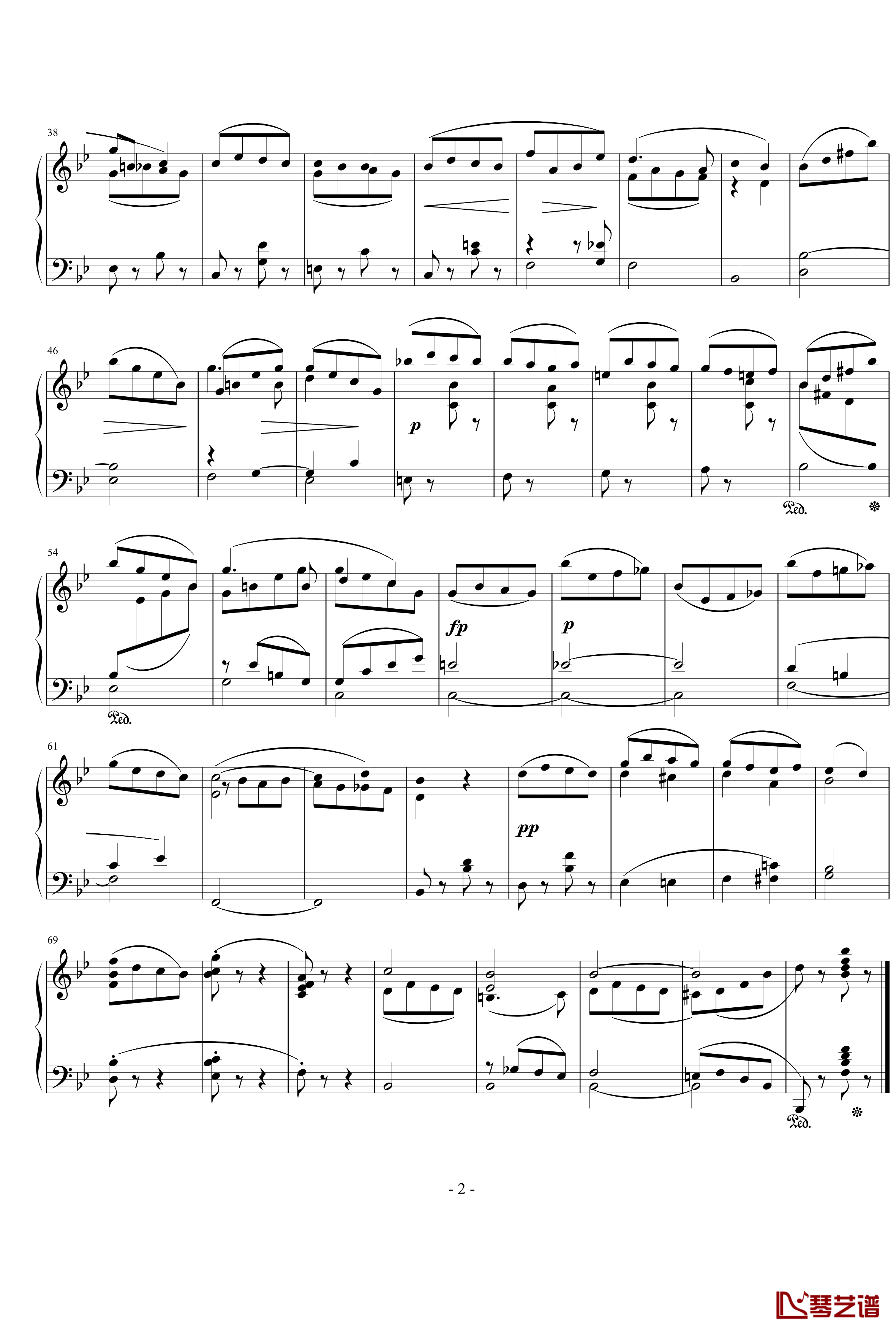 孤独的花钢琴谱-舒曼2