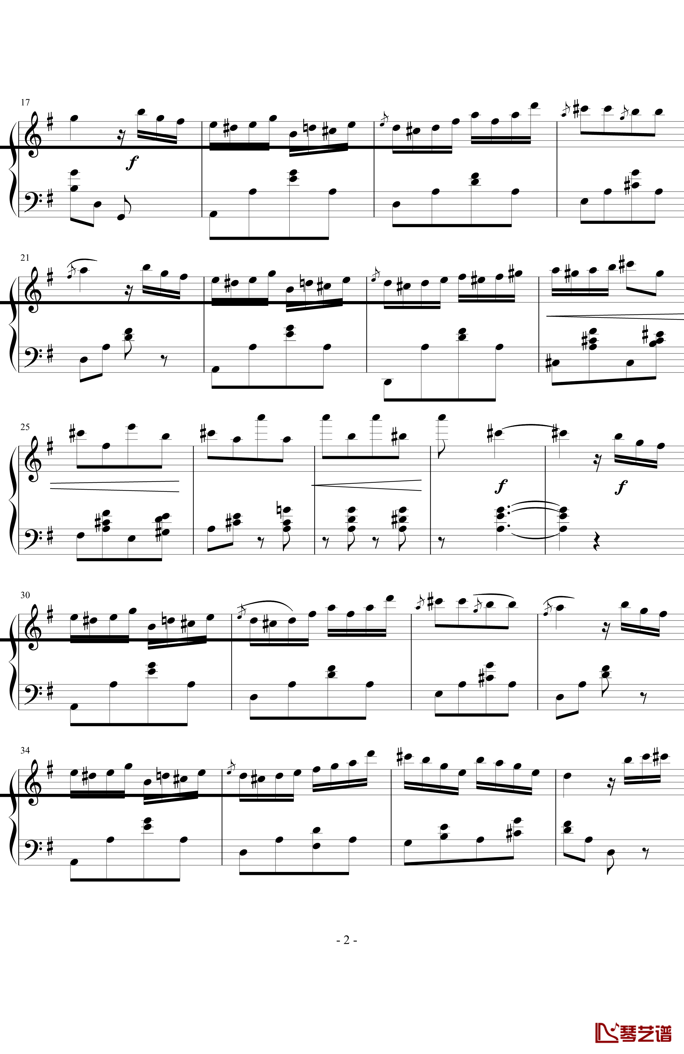 喷泉钢琴谱-卡尔博姆-Carl Bohm2
