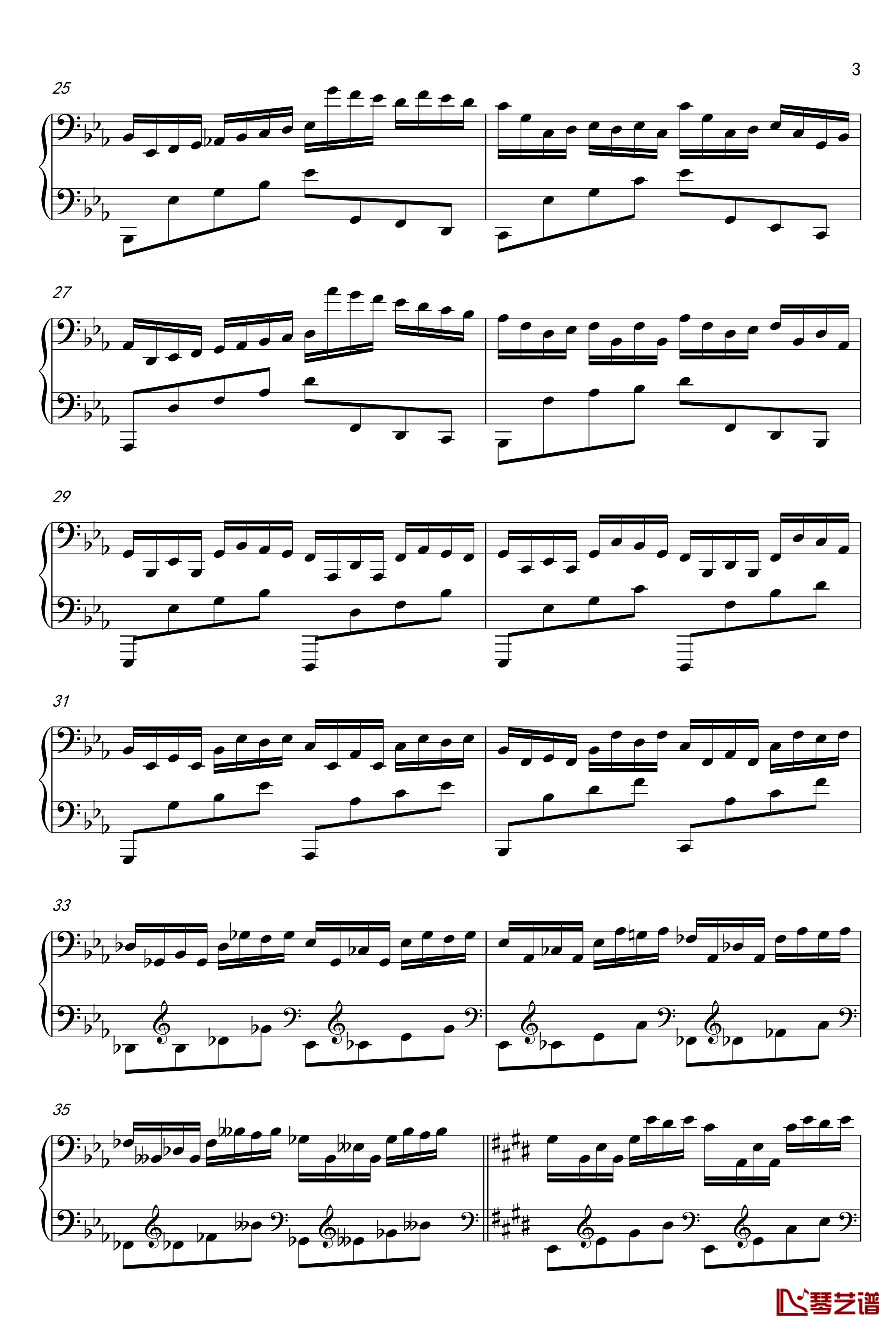 练习曲钢琴谱-TONY-王3