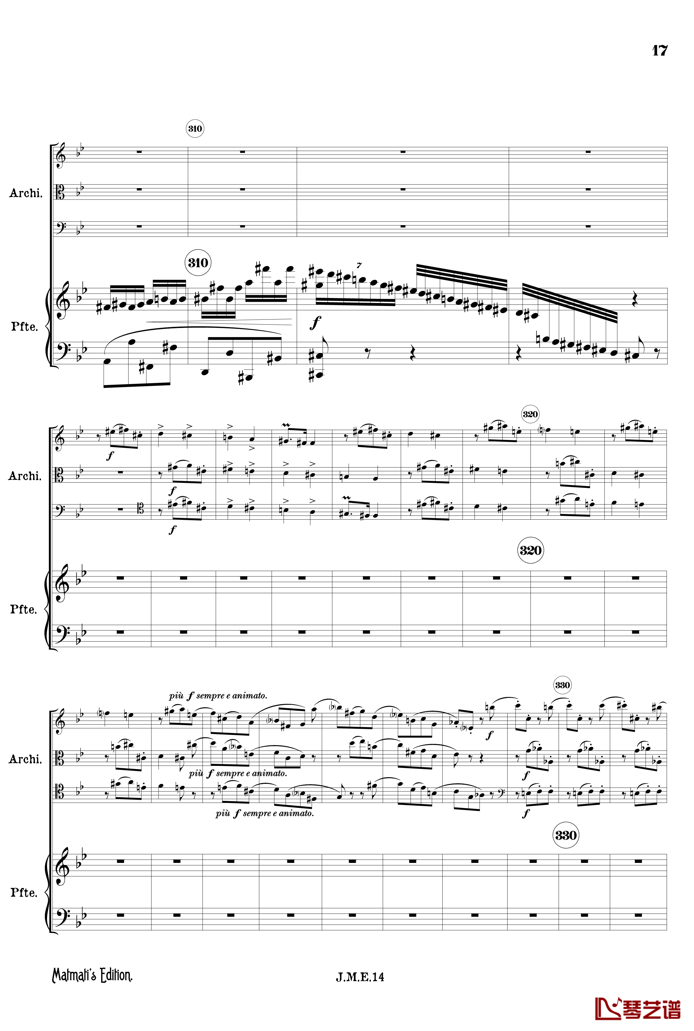 g小调第一钢琴四重奏 Op.25  第四乐章 吉普赛回旋曲钢琴谱-勃拉姆斯18