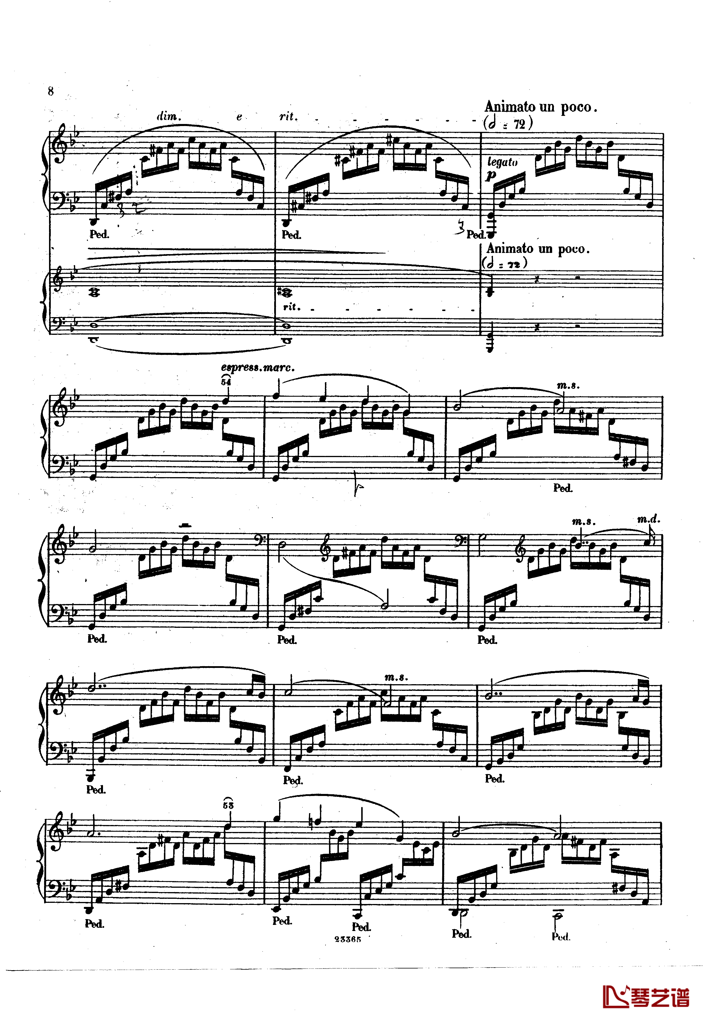 g小调钢琴协奏曲  Op.15钢琴谱-斯甘巴蒂8
