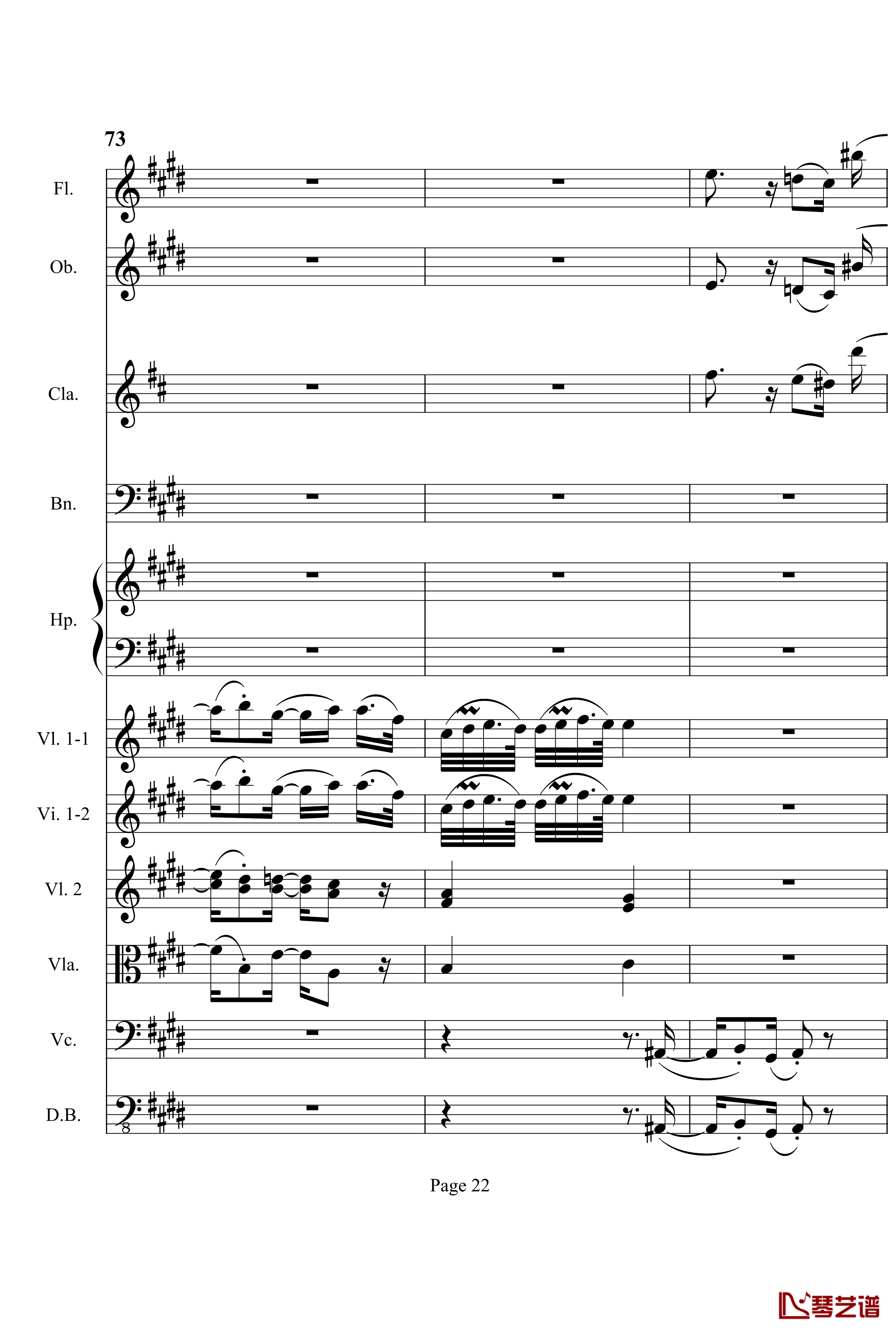奏鸣曲之交响钢琴谱-第3首-Ⅱ-贝多芬-beethoven22