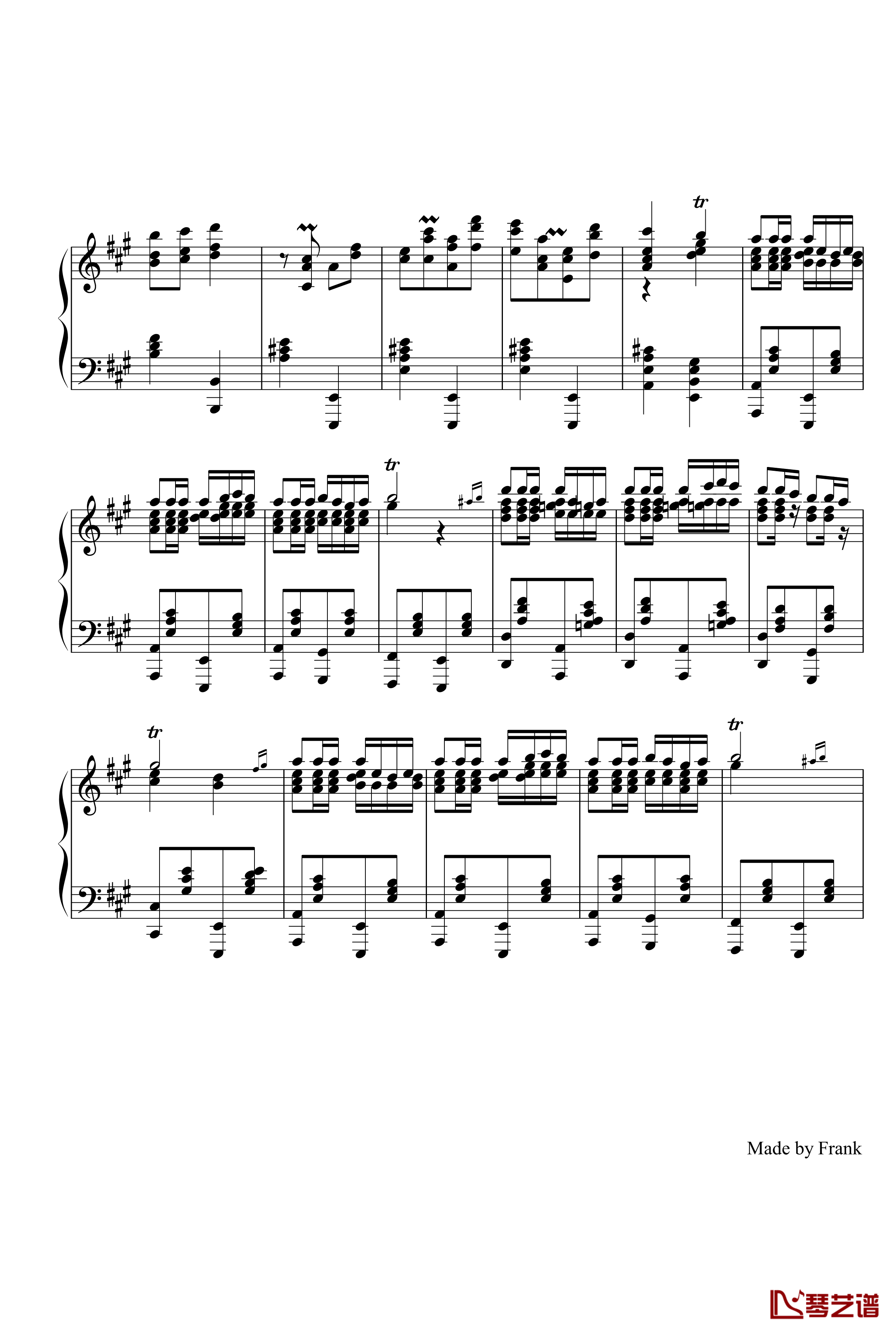 卡门序曲钢琴谱-比才-Bizet7