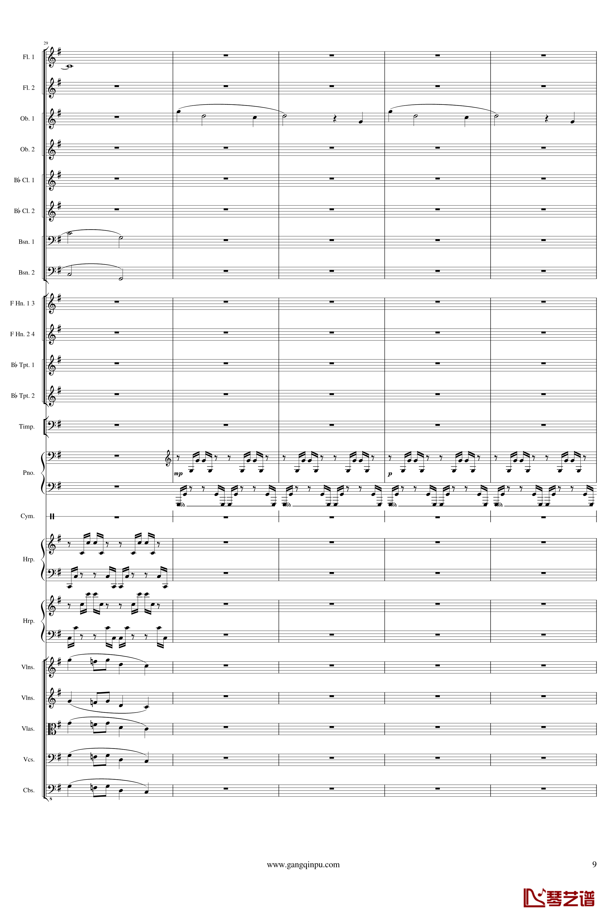 Symphonic Poem No.3, Op.91 Part 2钢琴谱-一个球9