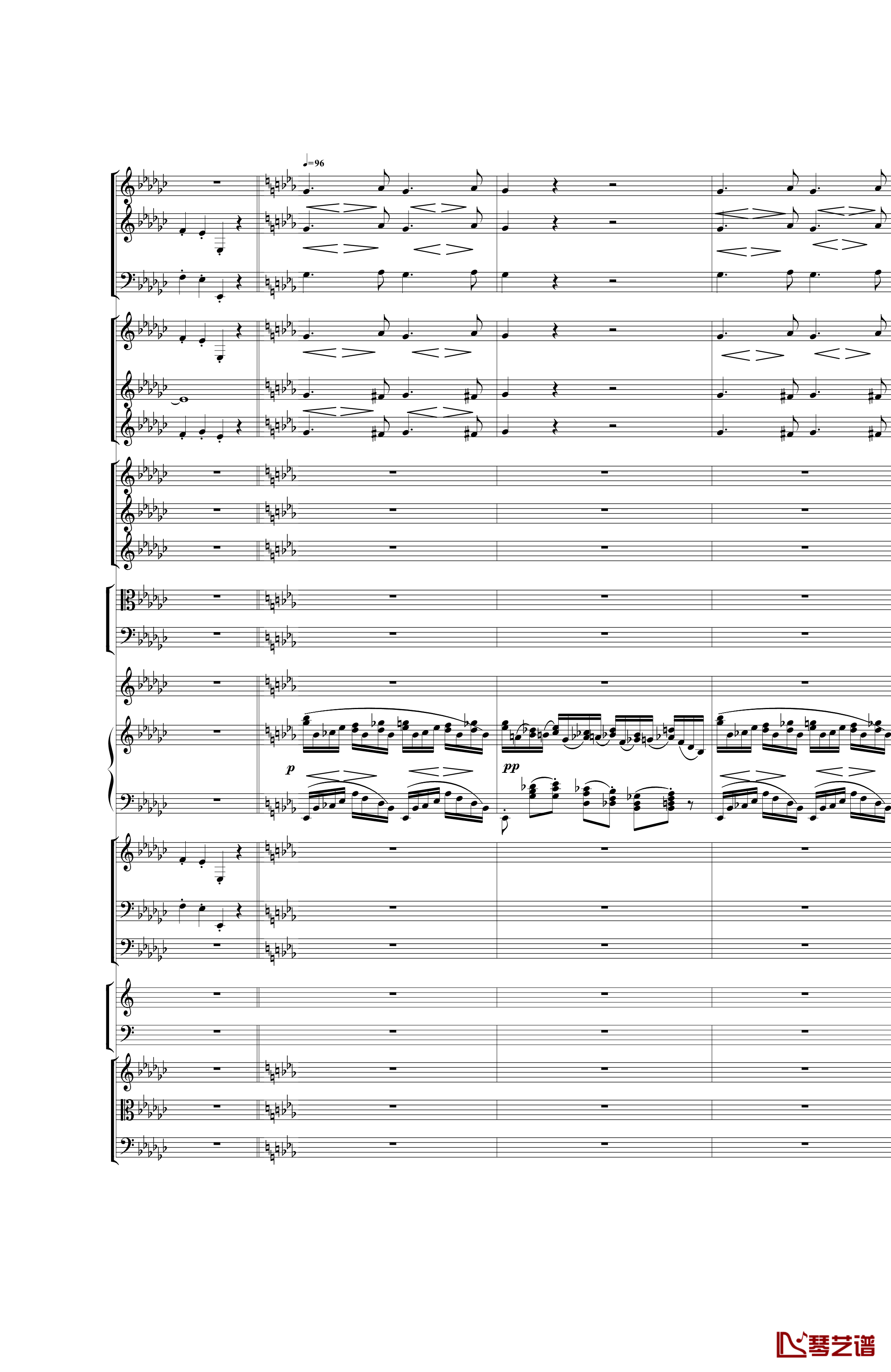 Piano Concerto No.3 in E Flat minor钢琴谱 I.Moderto-热情而辉煌11