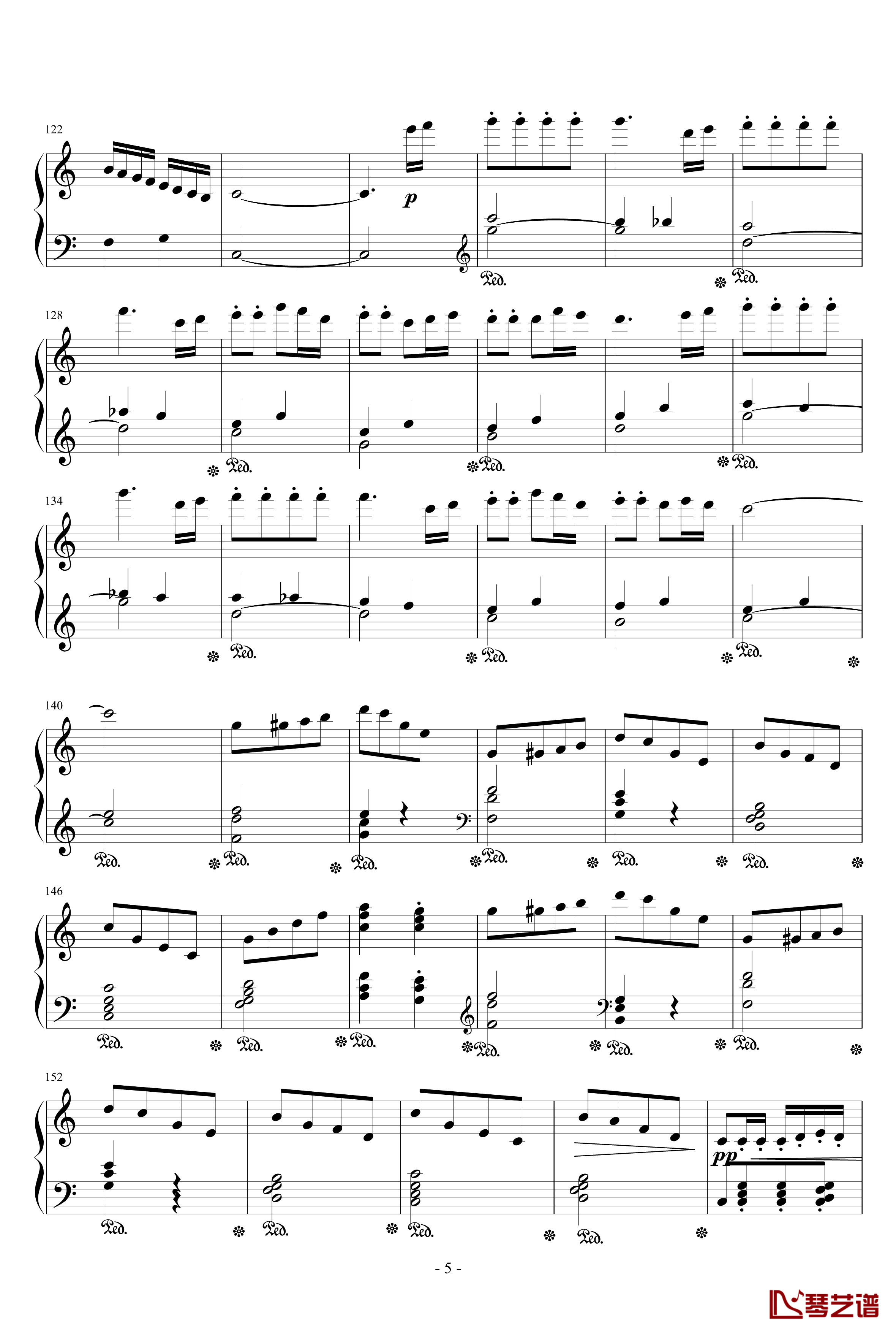 C大调小奏鸣曲第三乐章钢琴谱-NO.1-灵动无痕5