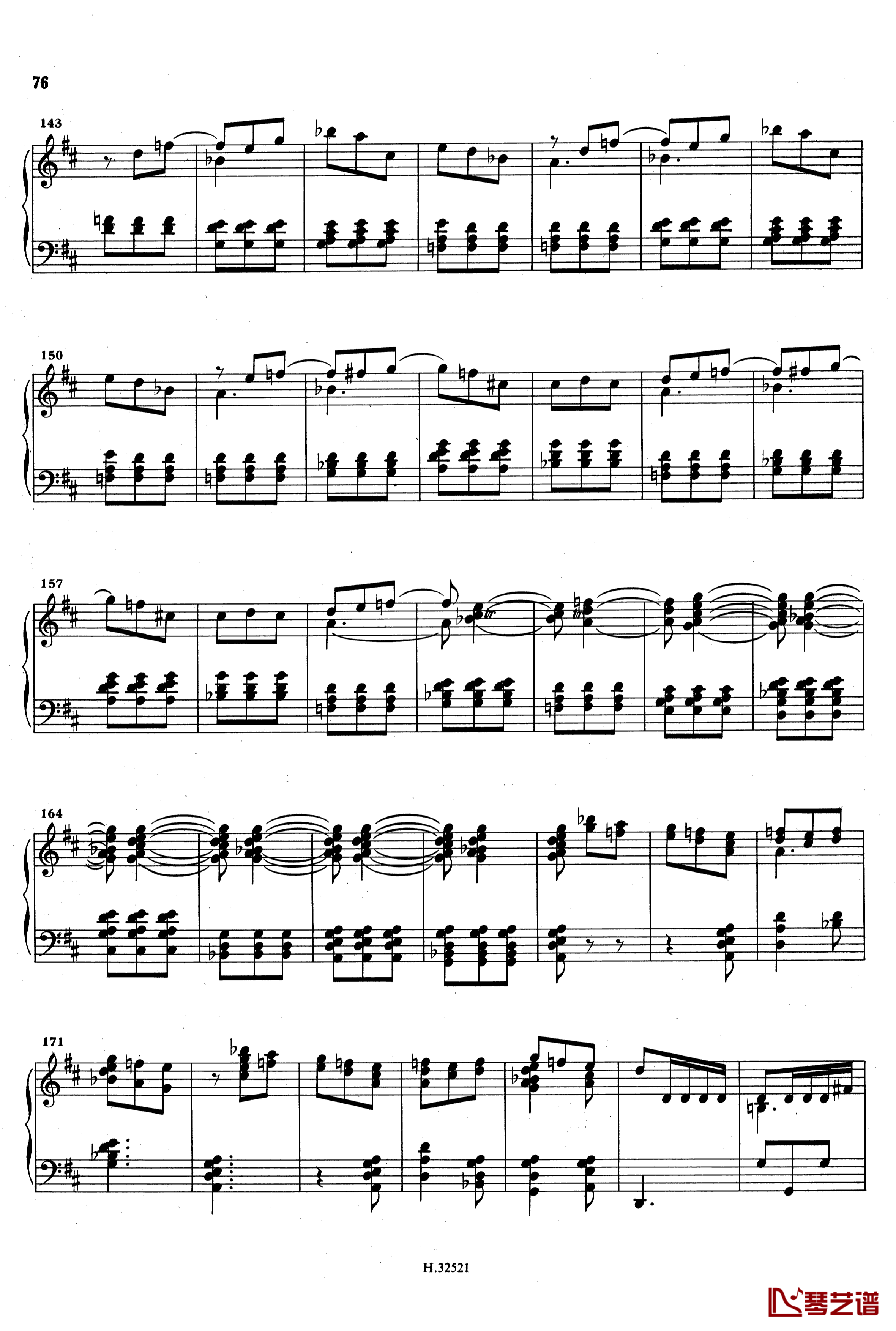 D大调奏鸣曲K.119钢琴谱-斯卡拉蒂5