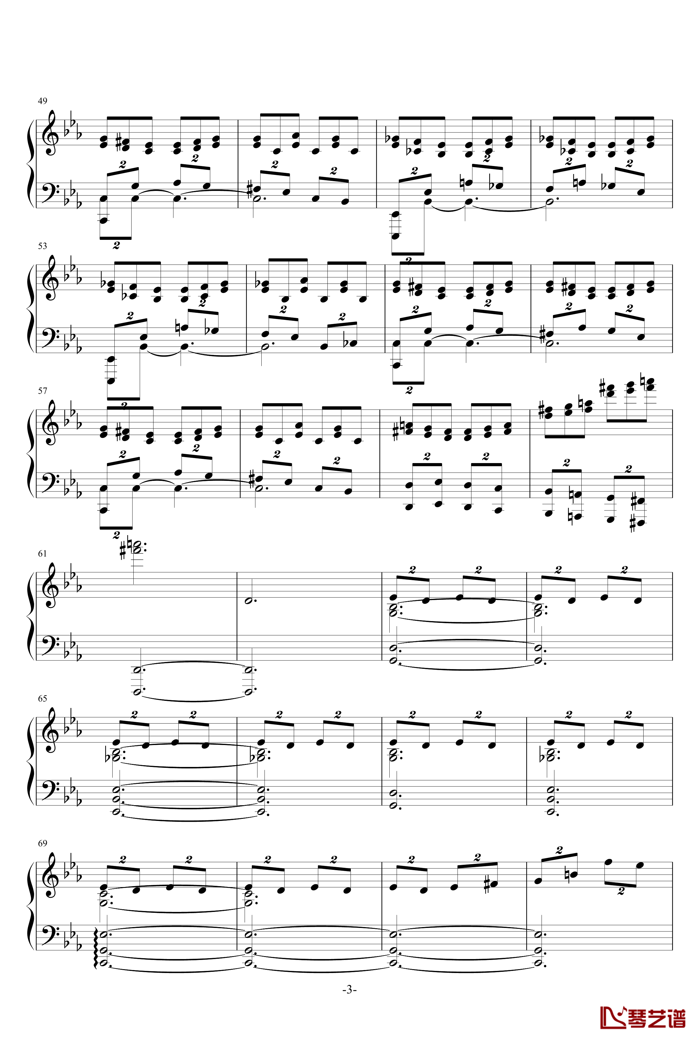 我也要小清新钢琴谱-Mazeppa秋涯3