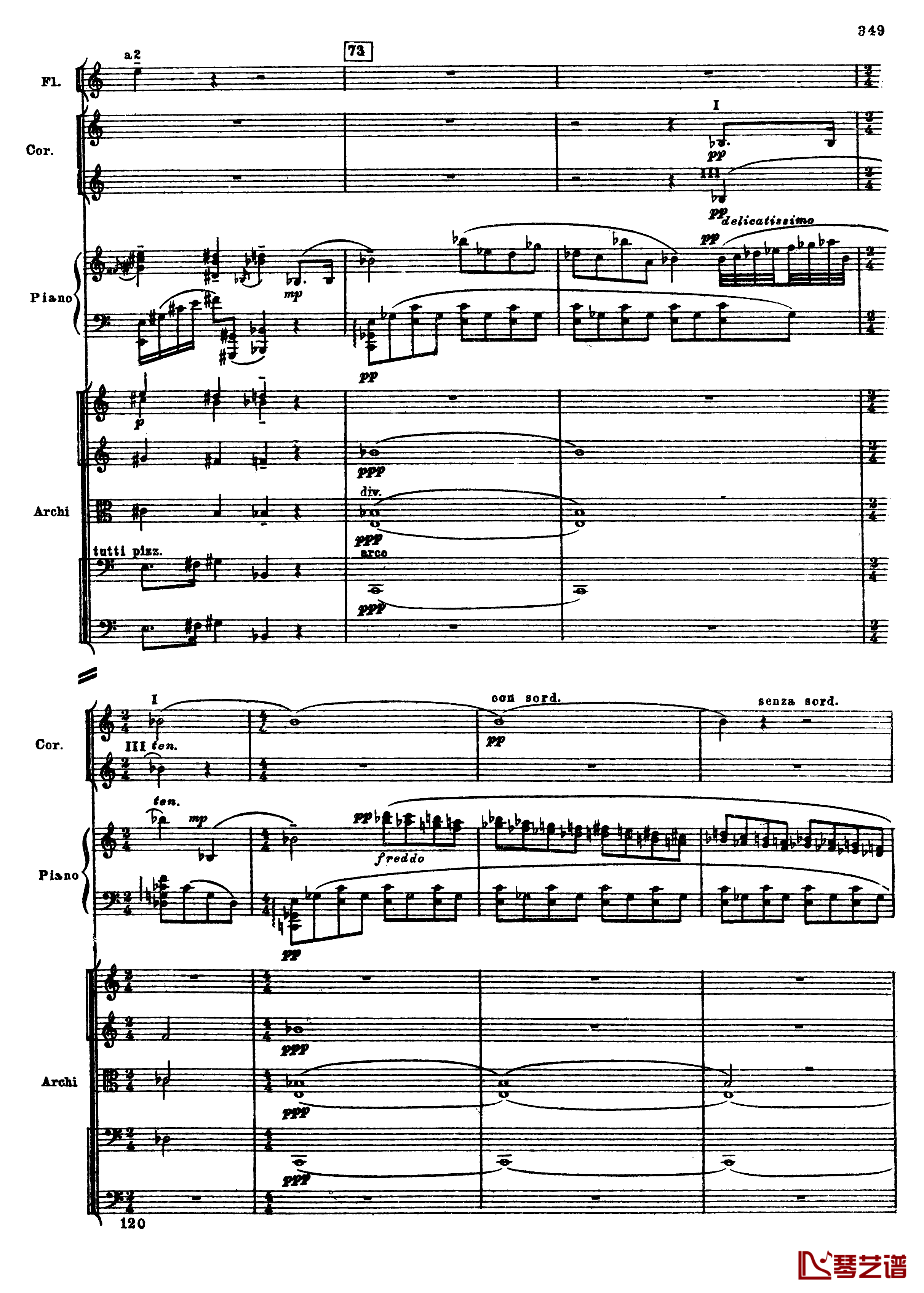 普罗科菲耶夫第三钢琴协奏曲钢琴谱-总谱-普罗科非耶夫81