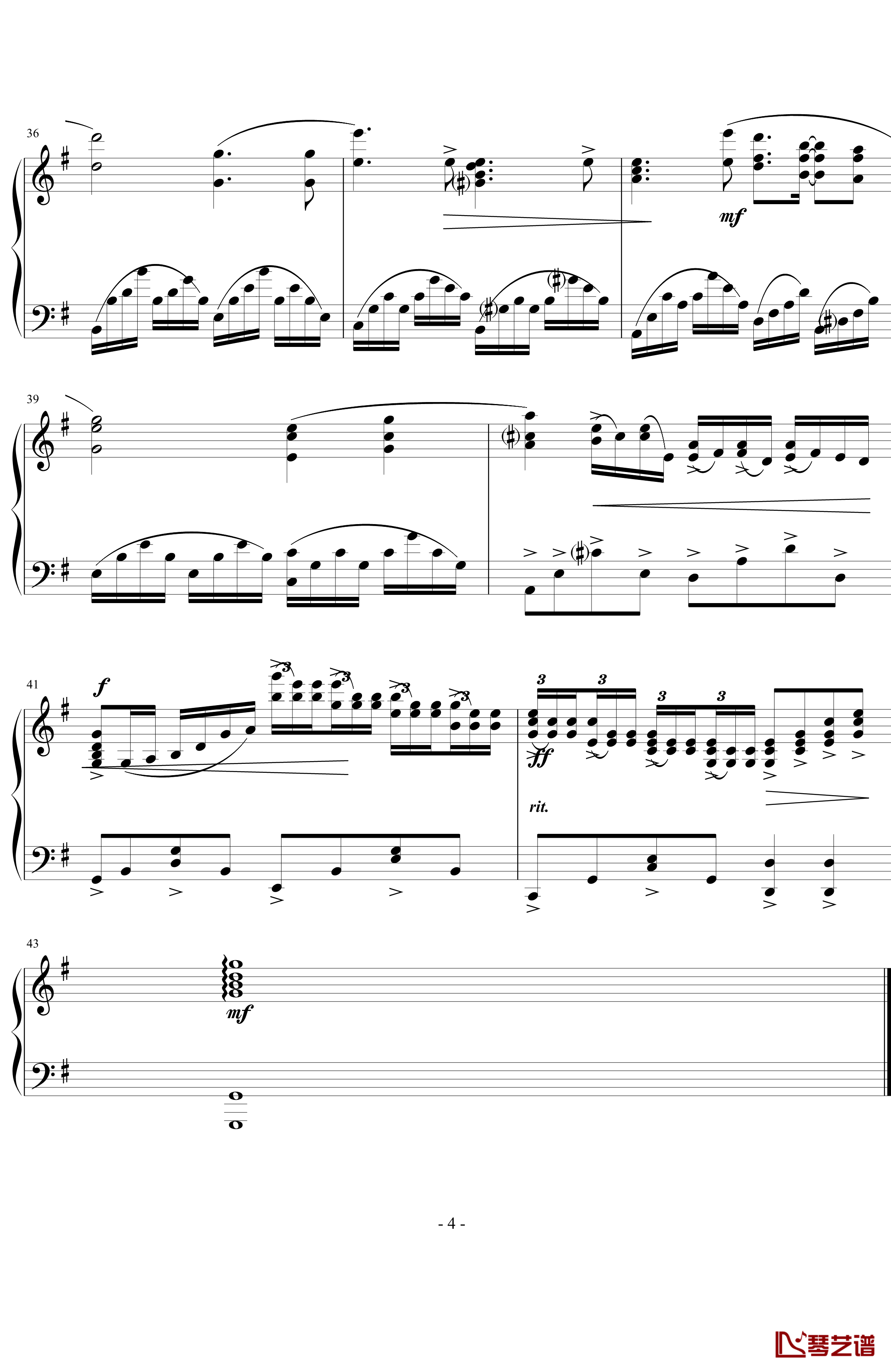 拉梅尔钢琴谱-克莱德曼4