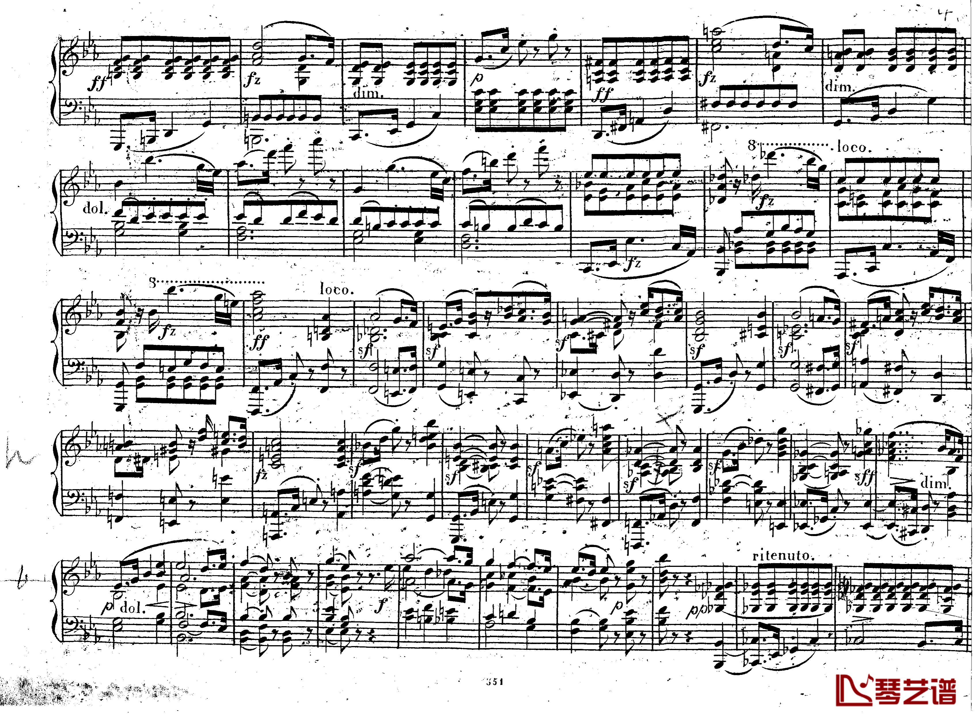 降E大调第八钢琴奏鸣曲 Op.144钢琴谱-车尔尼-Czerny3