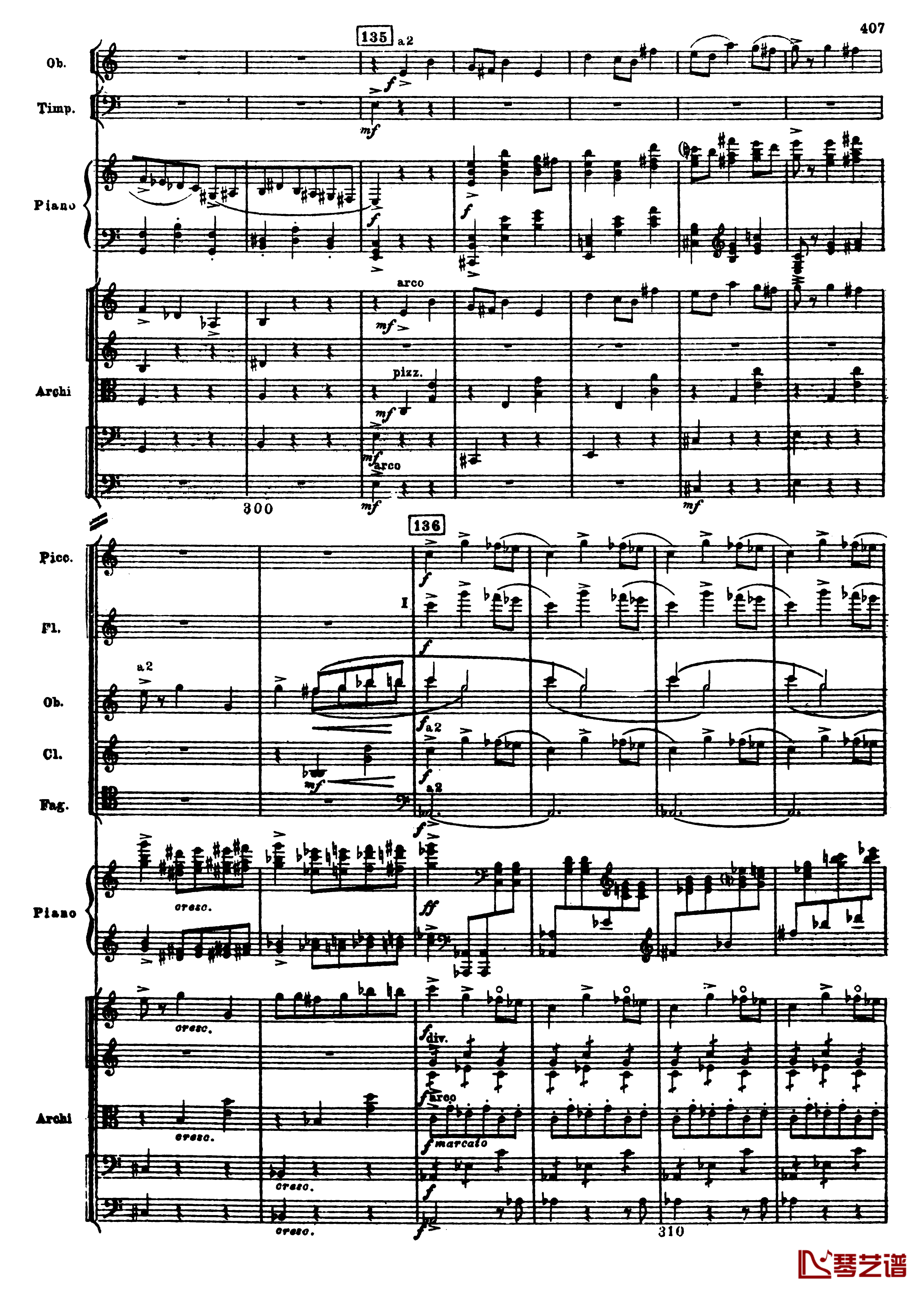普罗科菲耶夫第三钢琴协奏曲钢琴谱-总谱-普罗科非耶夫139