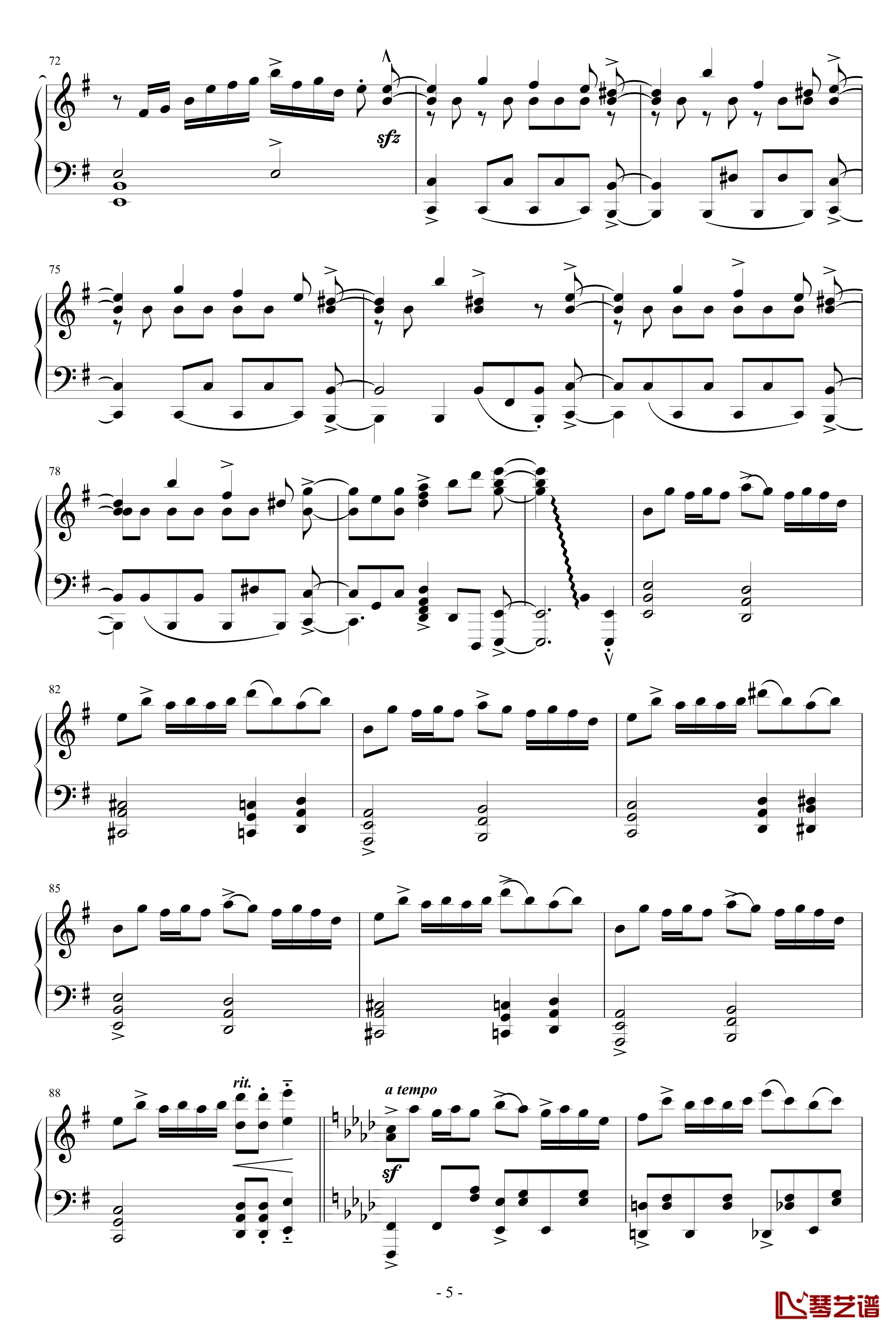  フラワリングナイト钢琴谱-幻想游戏25