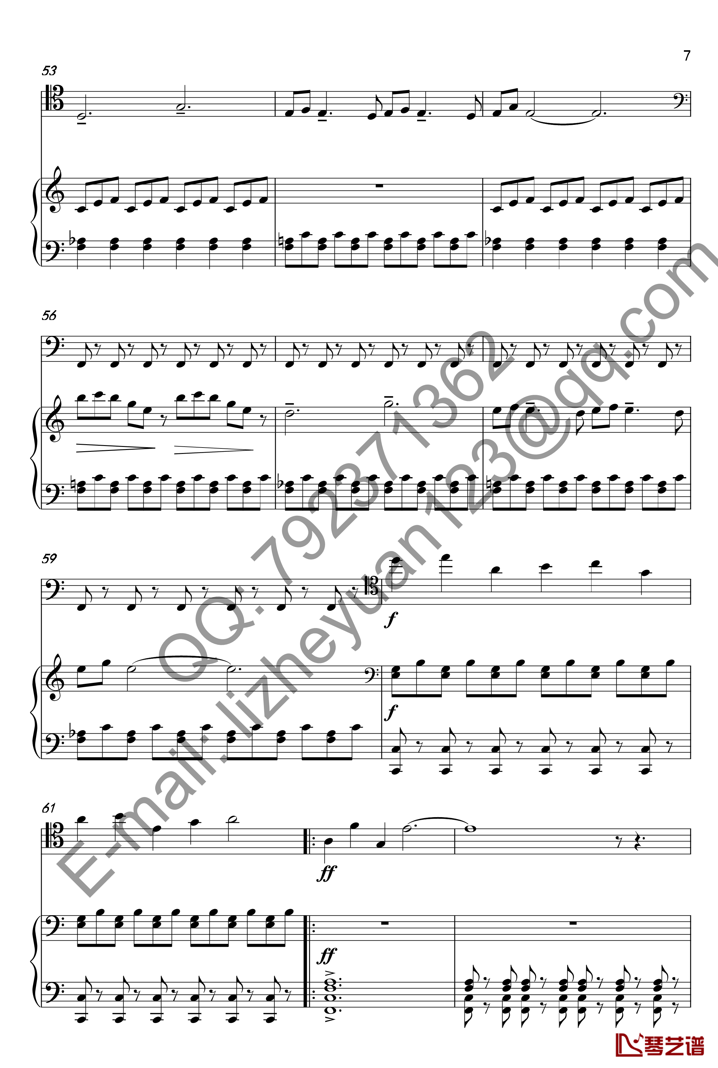 唐顿庄园主题曲钢琴谱-钢琴+大提琴-唐顿庄园7