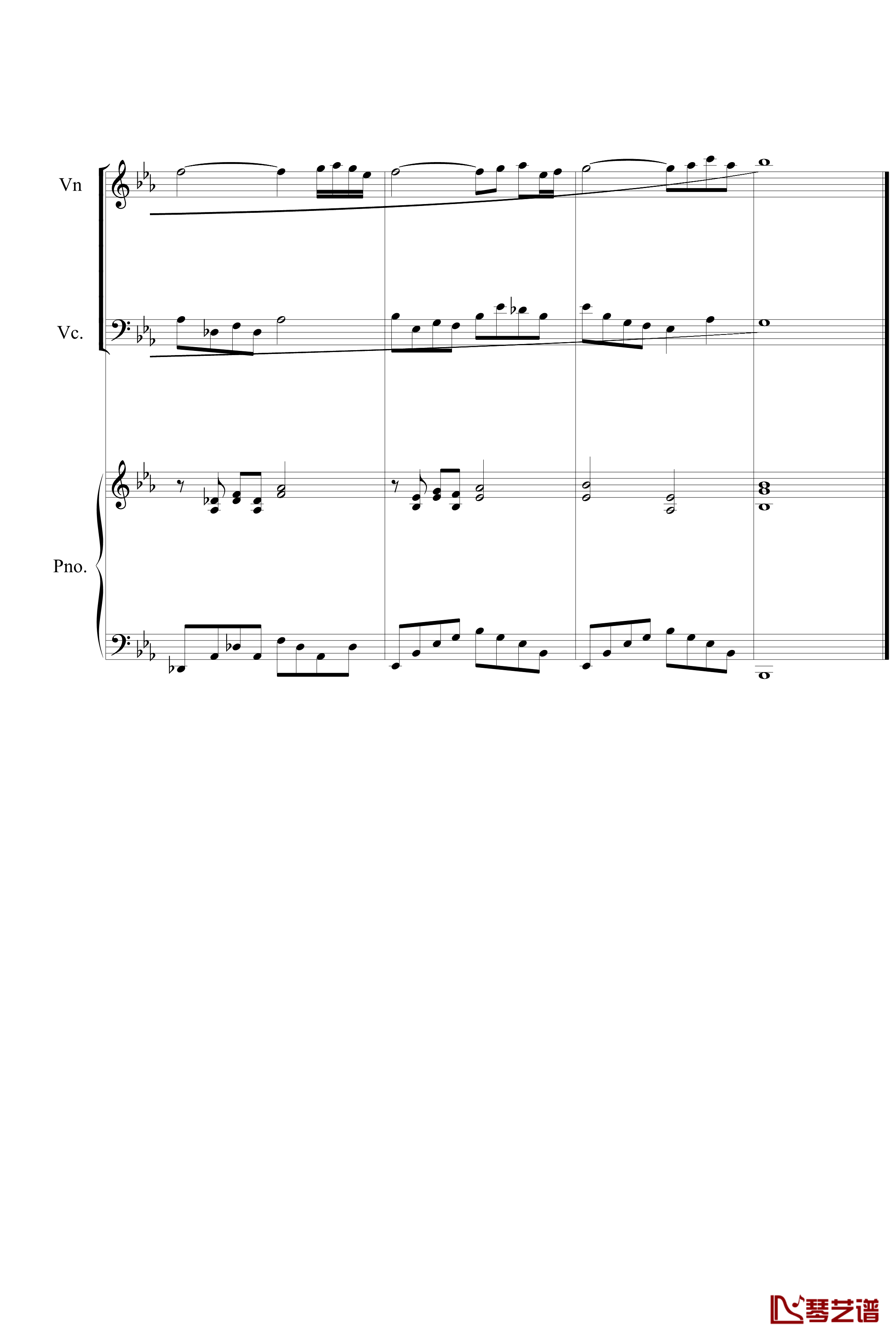 C小调柔版钢琴谱-雅尼6