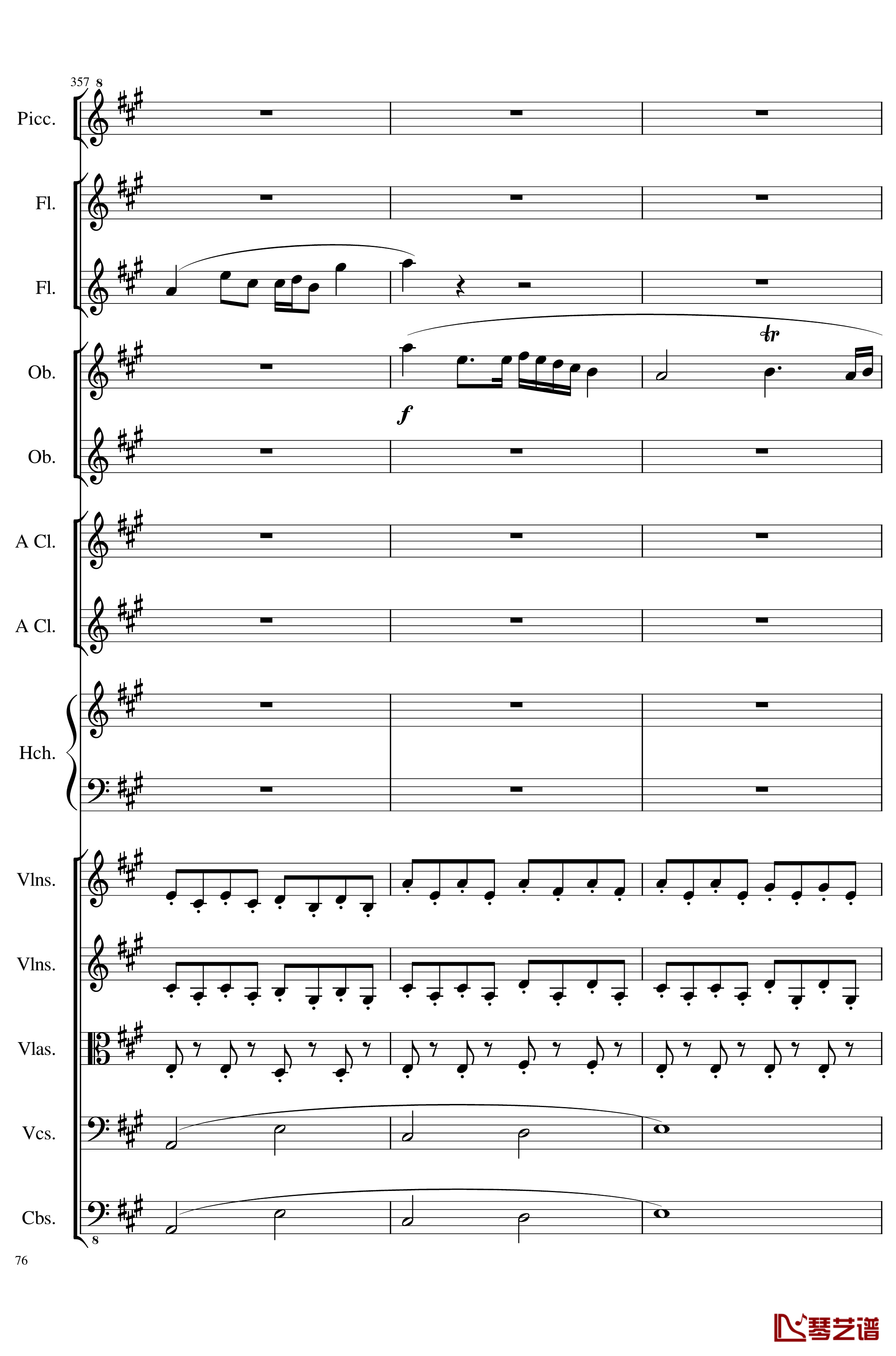 7 Contredanses No.1-7, Op.124钢琴谱-7首乡村舞曲，第一至第七，作品124-一个球76