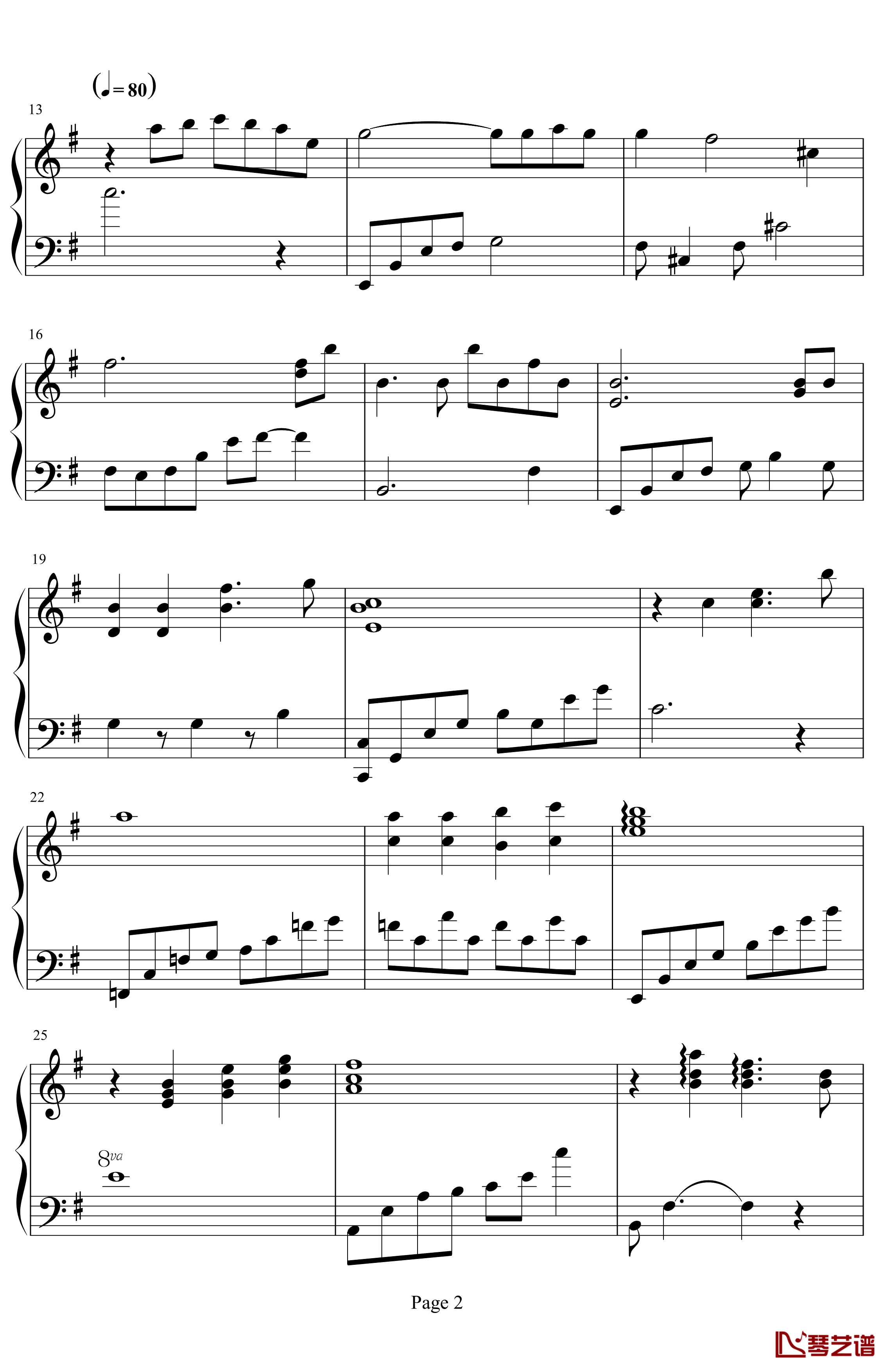 休闲小曲钢琴谱-xxmm1112