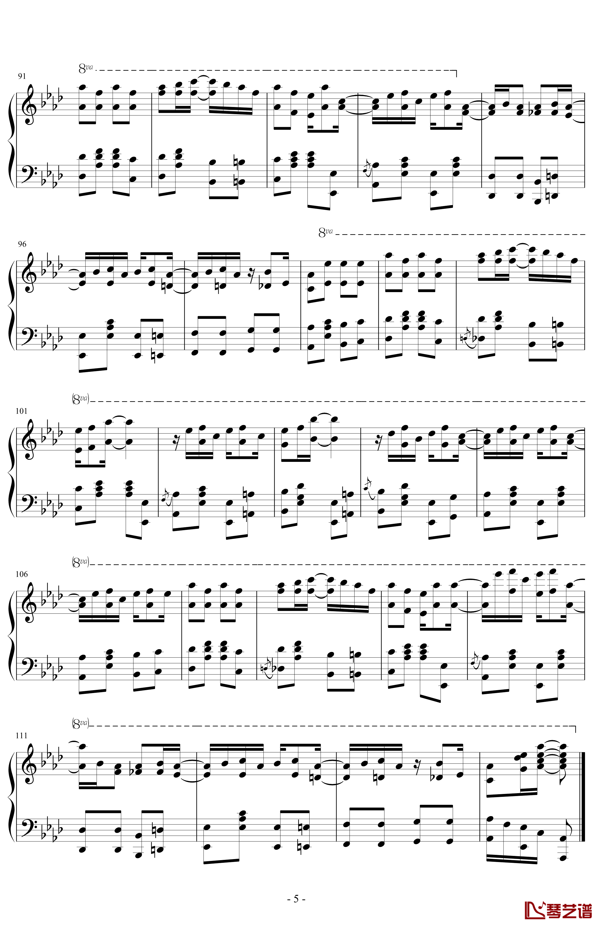 Maple Leaf Rag钢琴谱-拉格泰姆-Scott Joplin5