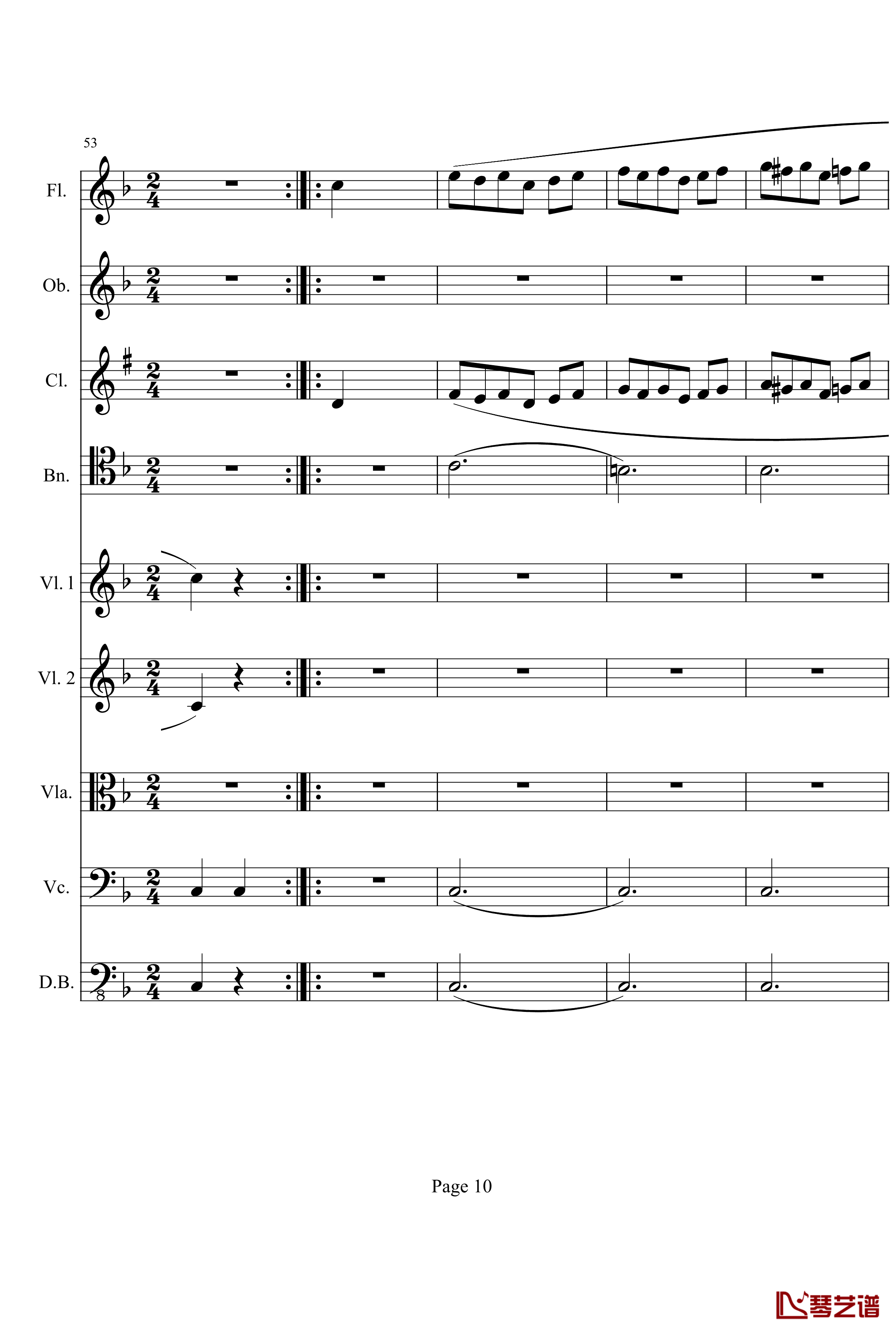 奏鸣曲之交响钢琴谱-第1首-Ⅲ-贝多芬-beethoven10