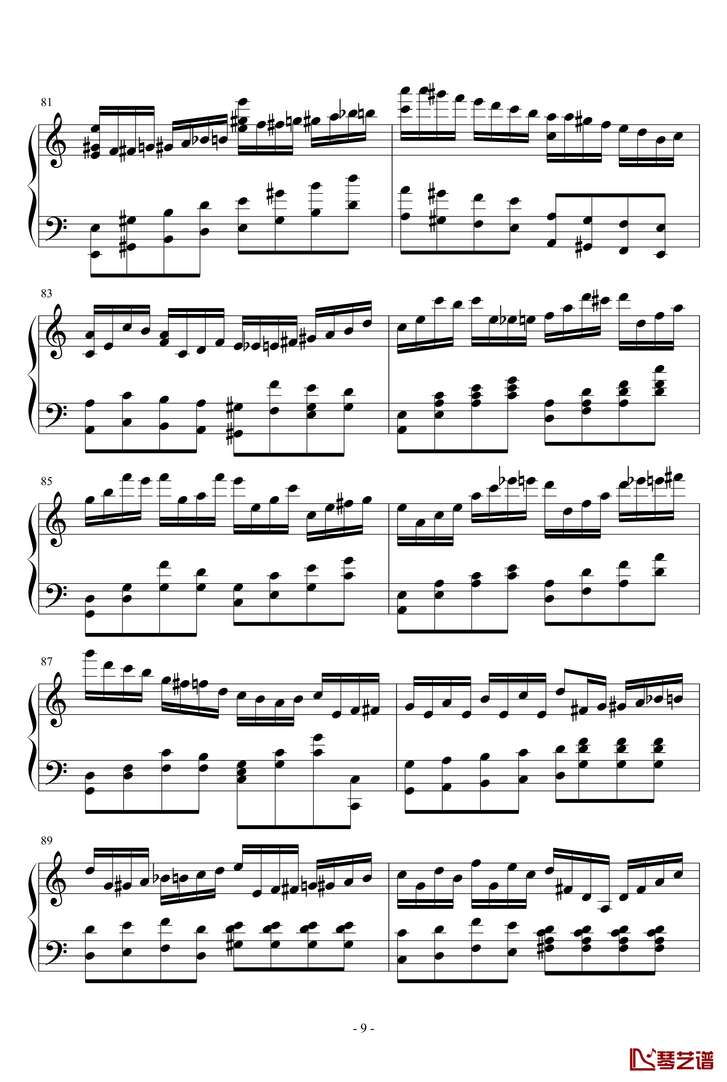 半音阶练习组曲钢琴谱-as21349