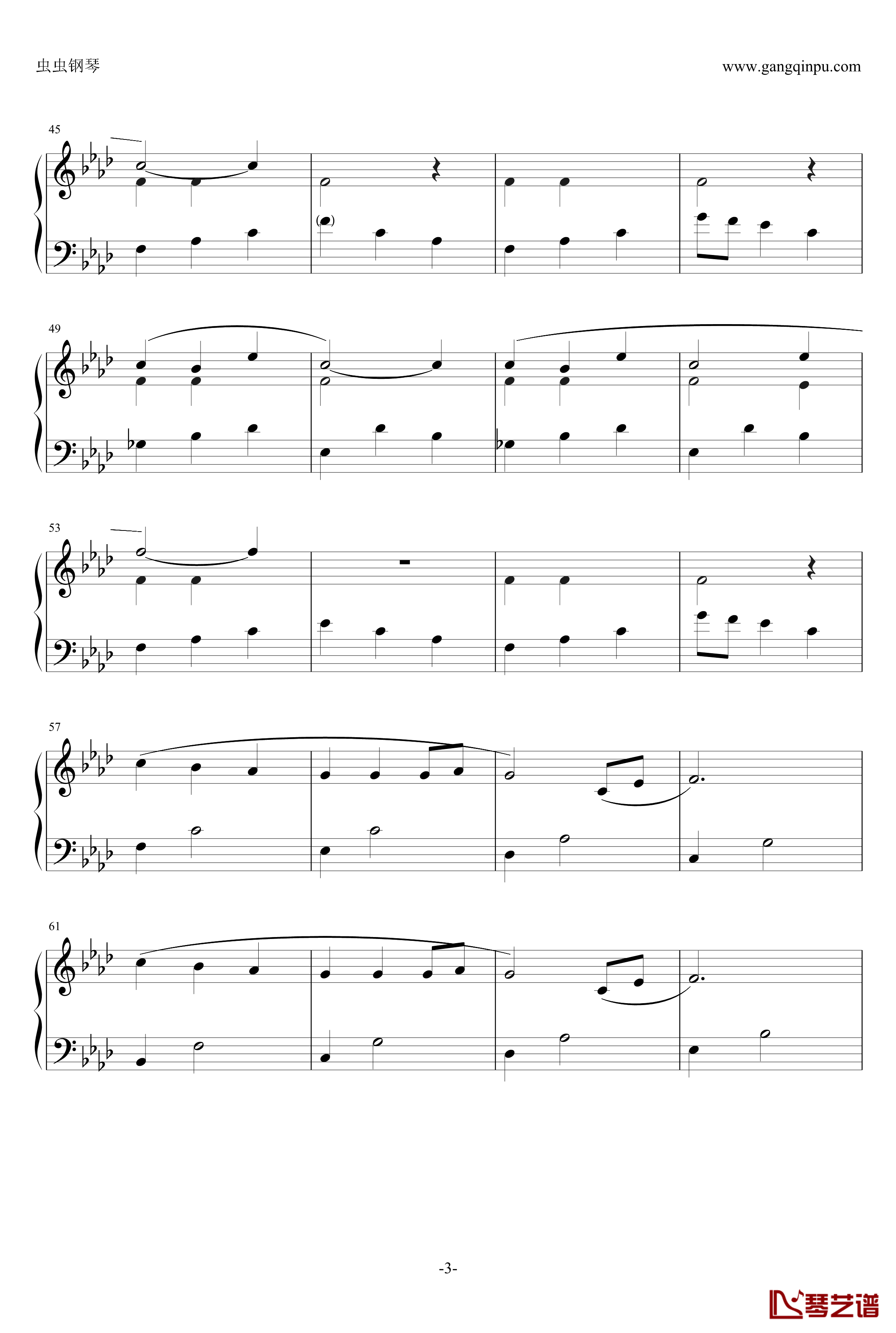 鳥居ロンド钢琴谱-八音盒版-mimei3