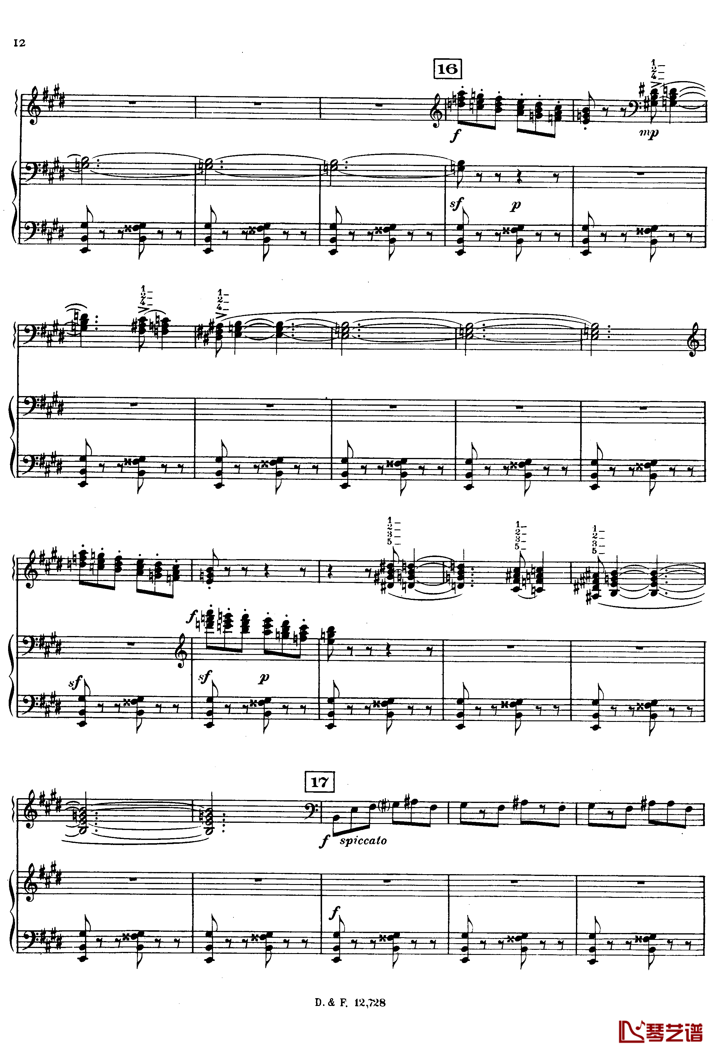左手钢琴协奏曲钢琴谱-拉威尔-Ravel12