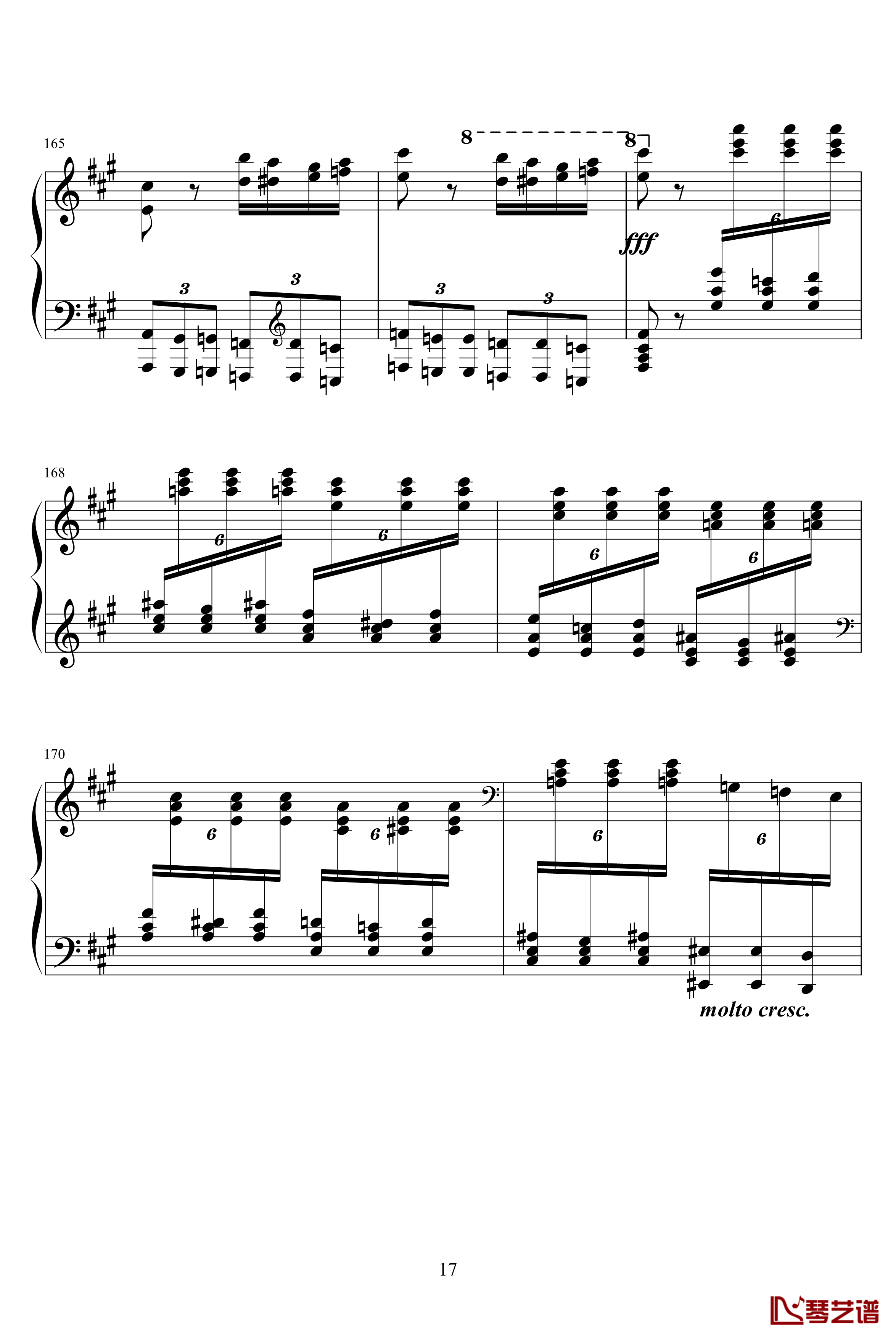土耳其进行曲钢琴谱-原版-莫扎特-瓦洛多斯17