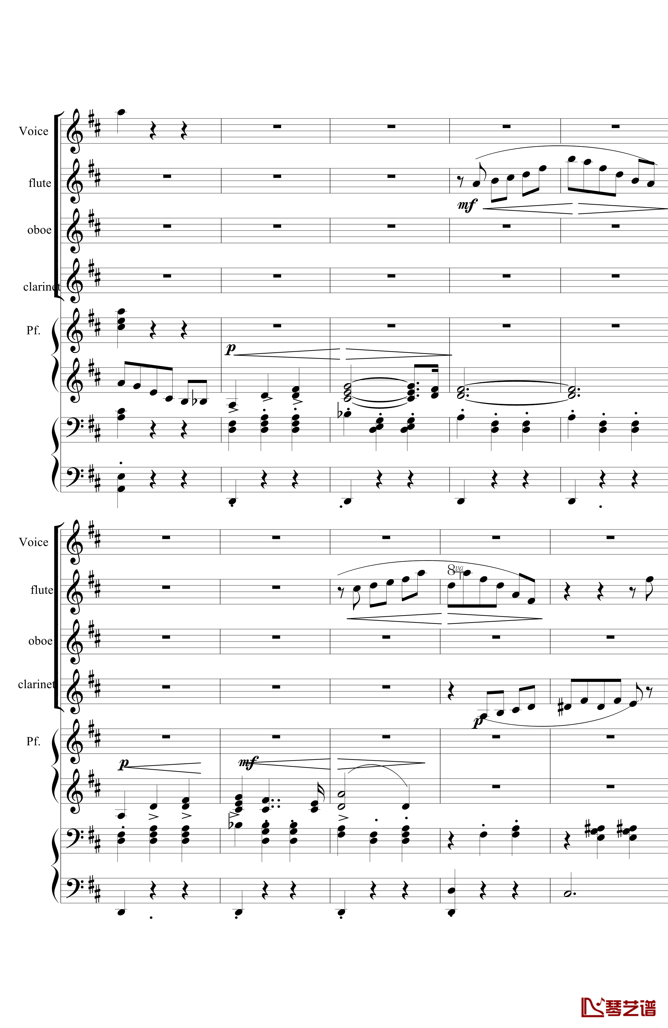 花之圆舞曲钢琴谱-室内乐-柴科夫斯基-Peter Ilyich Tchaikovsky7