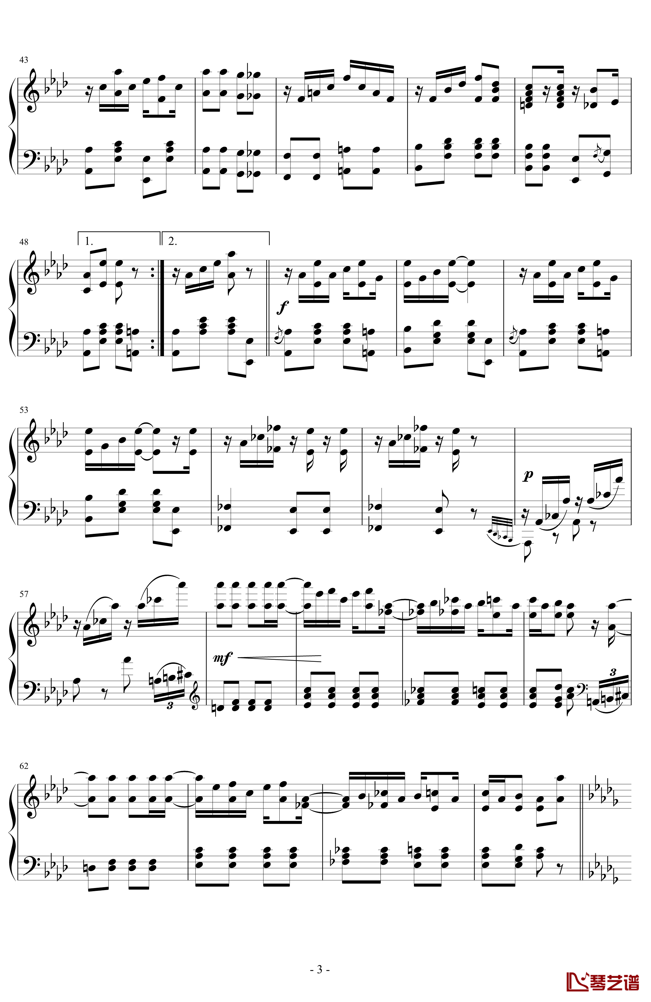 Maple Leaf Rag钢琴谱-拉格泰姆-Scott Joplin3