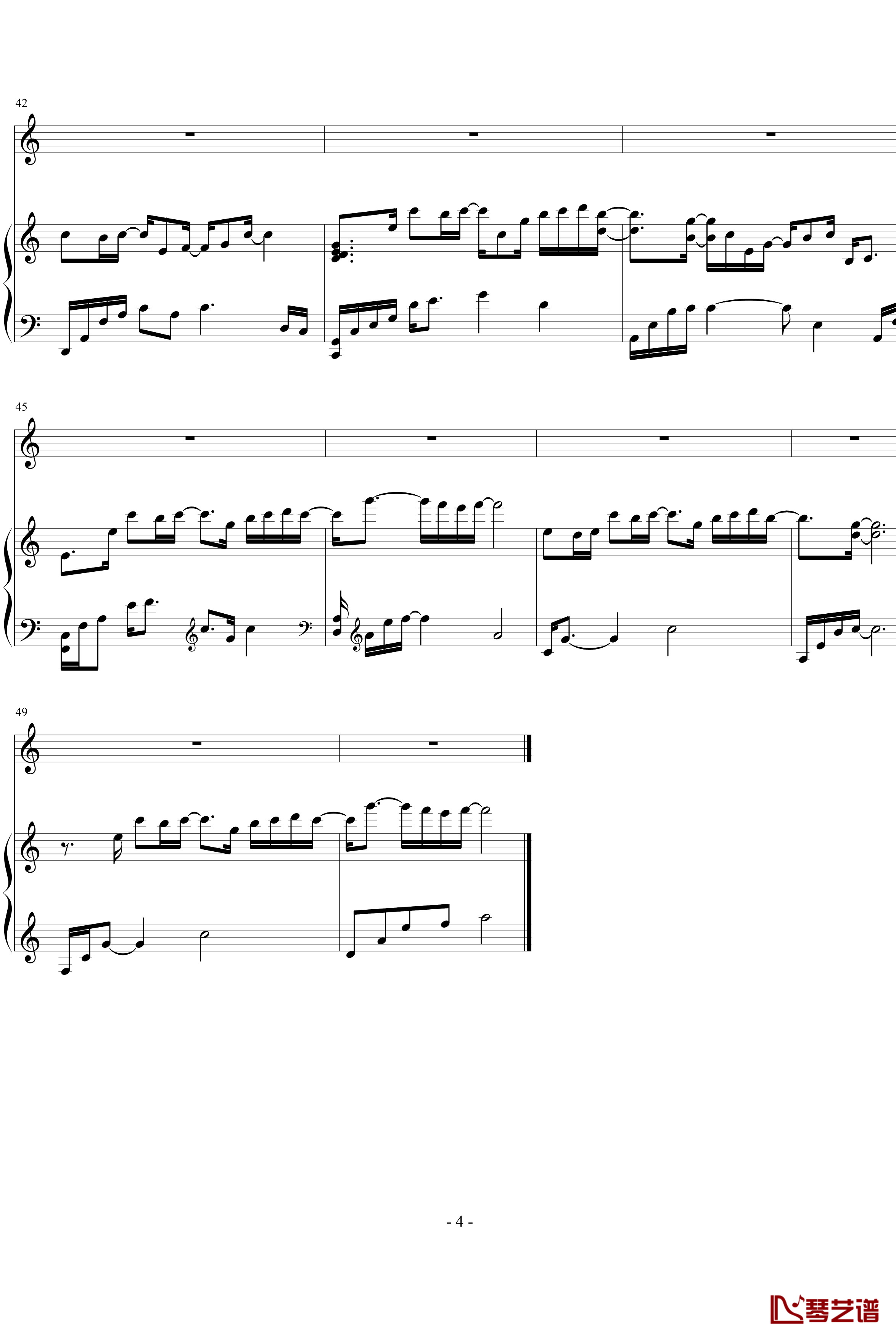 Because I love you钢琴谱-Yiruma4