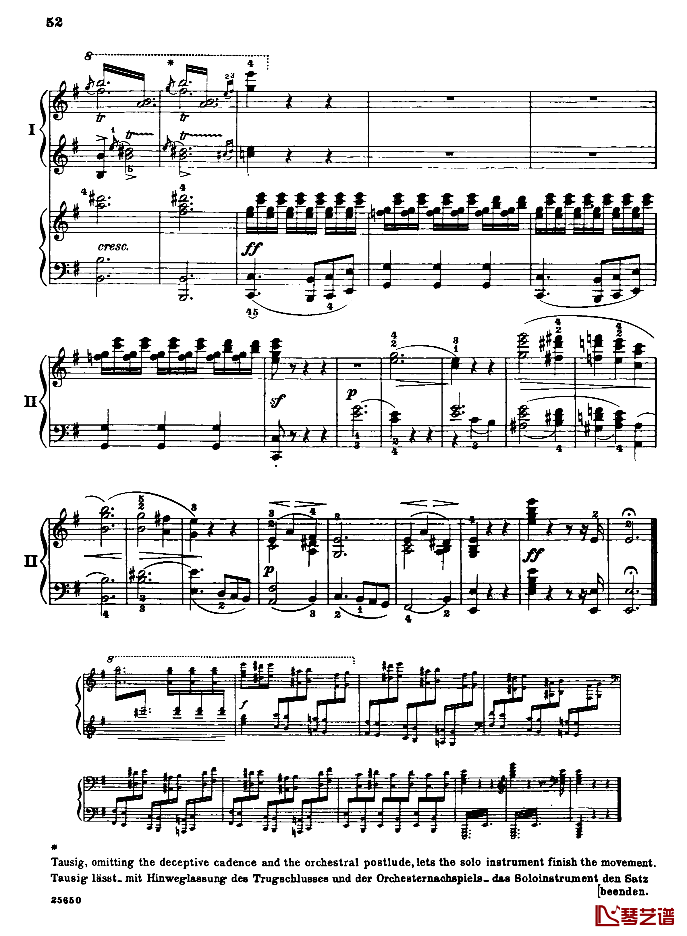 肖邦第一钢琴协奏曲钢琴谱-肖邦54