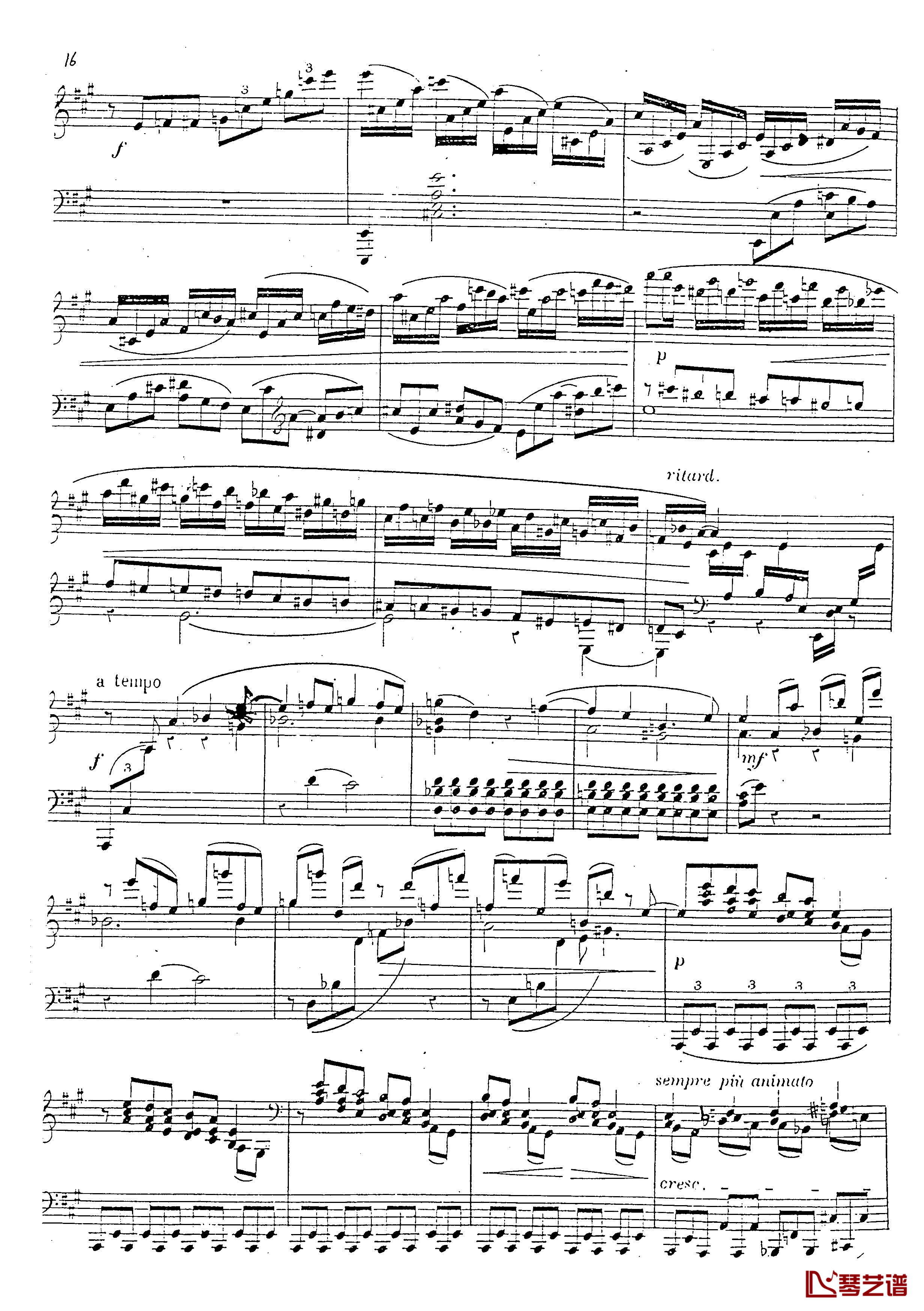a小调第四钢琴奏鸣曲钢琴谱-安东 鲁宾斯坦- Op.10017