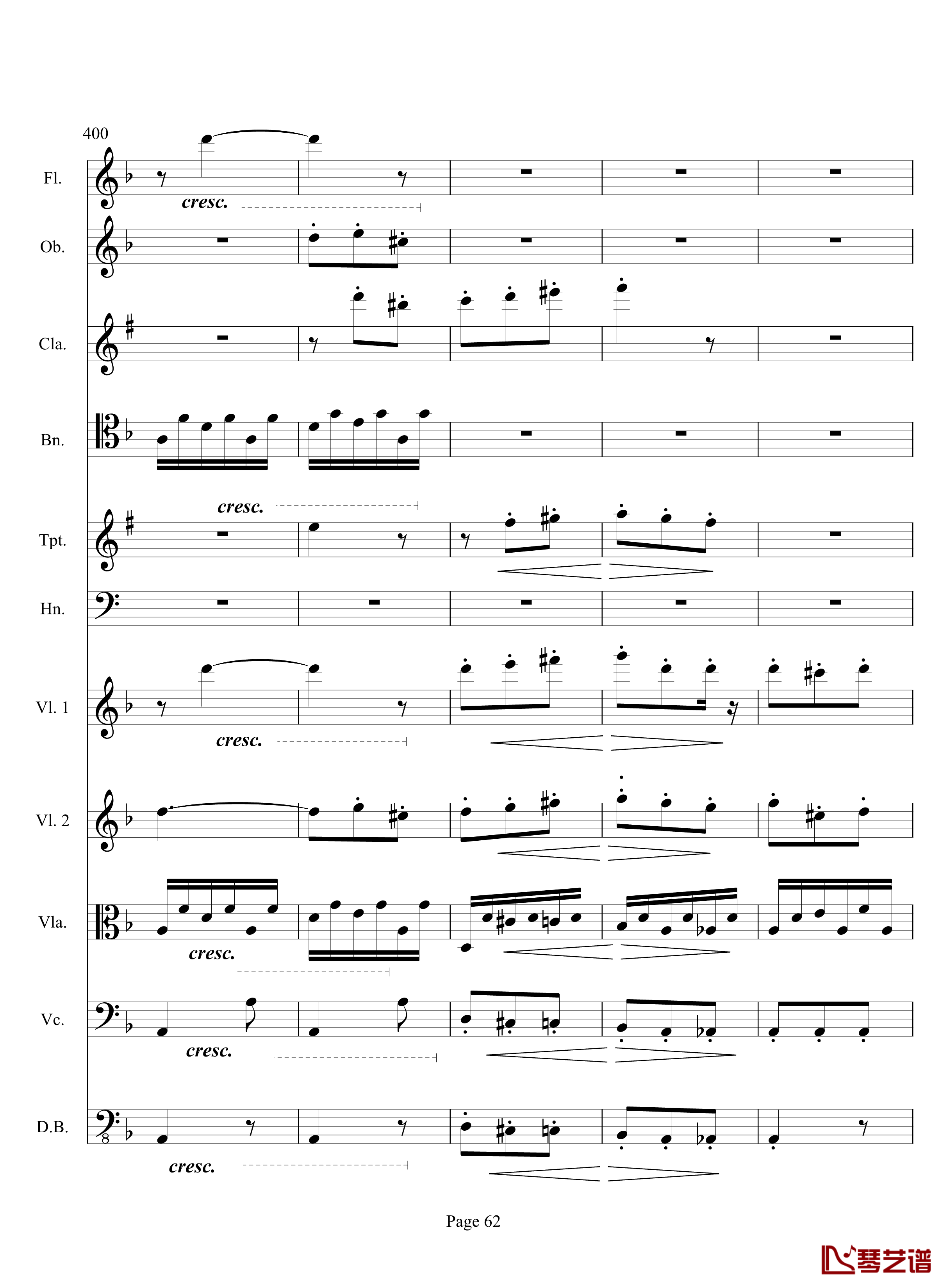 奏鸣曲之交响钢琴谱-第17首-Ⅲ-贝多芬-beethoven62