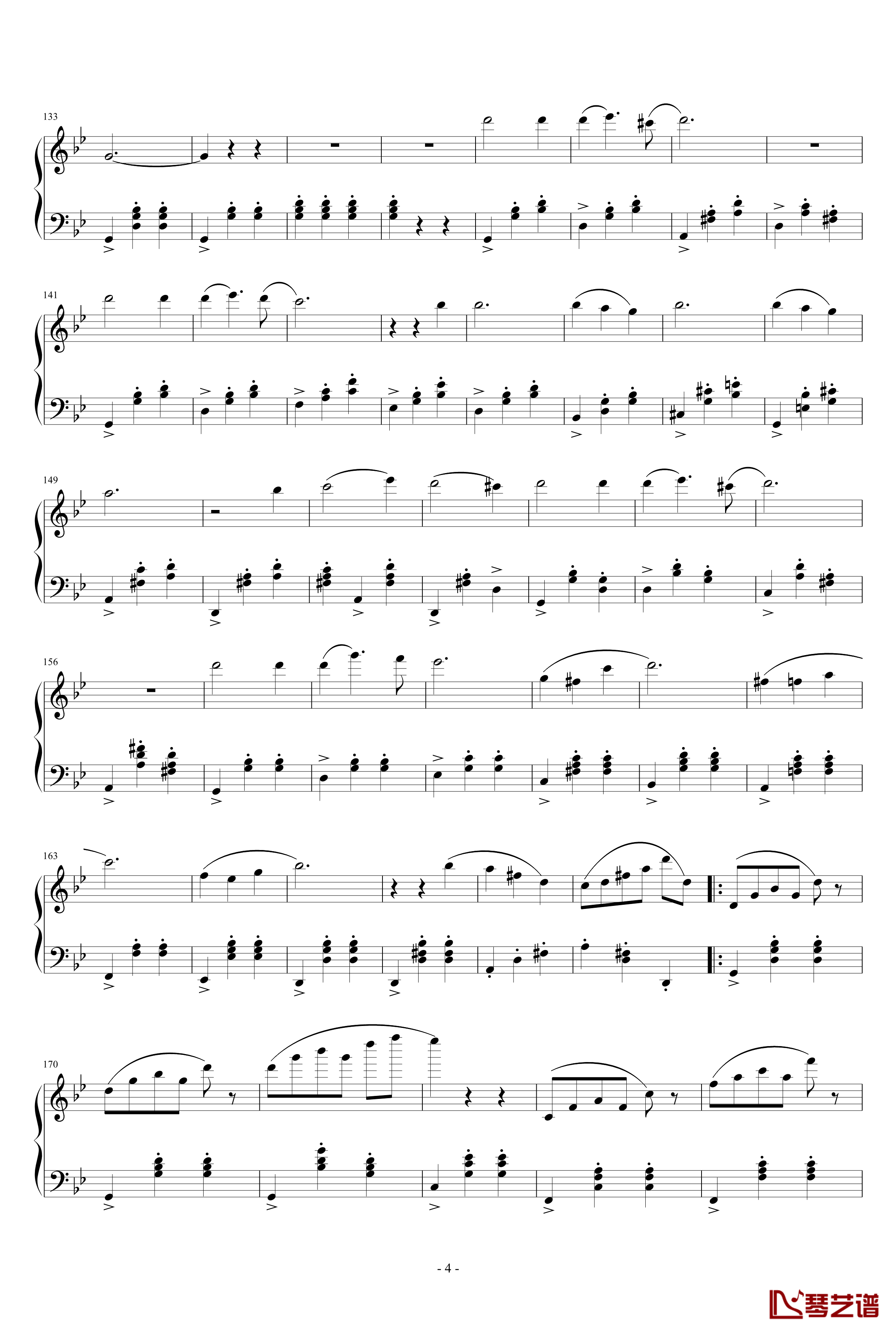 圆舞曲钢琴谱-DXF4