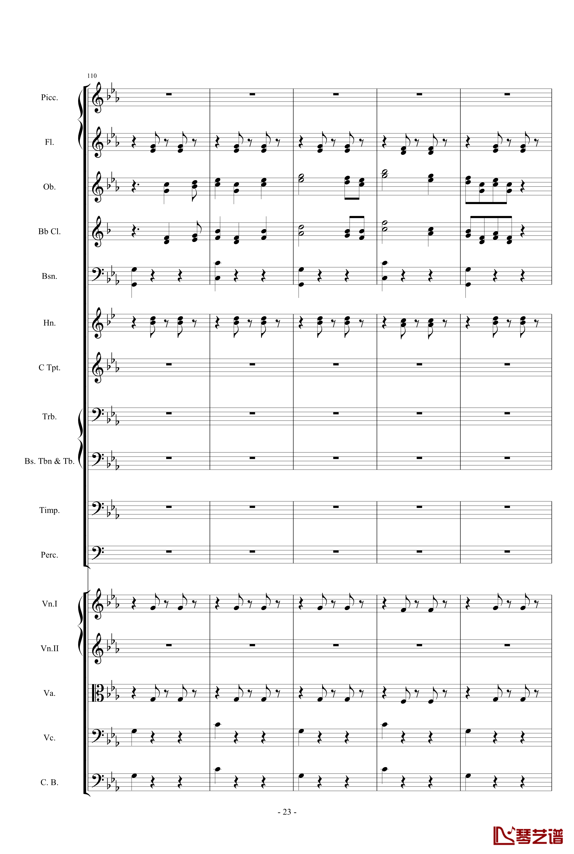 愤怒的小鸟交响曲第三乐章Op.5 no.3钢琴谱-1057257823