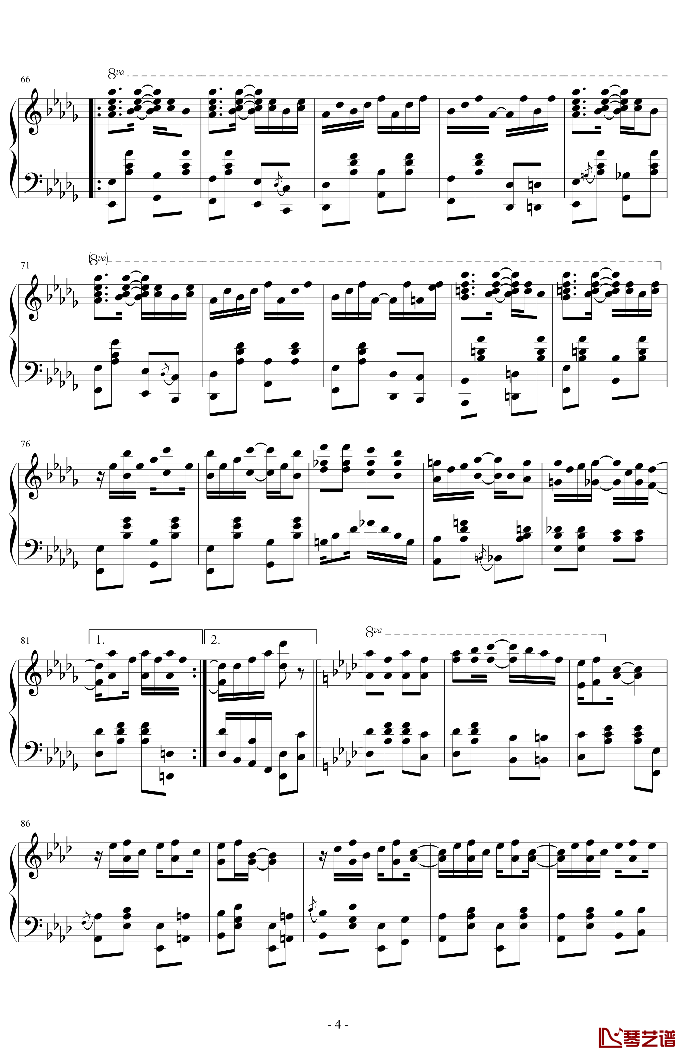 Maple Leaf Rag钢琴谱-拉格泰姆-Scott Joplin4