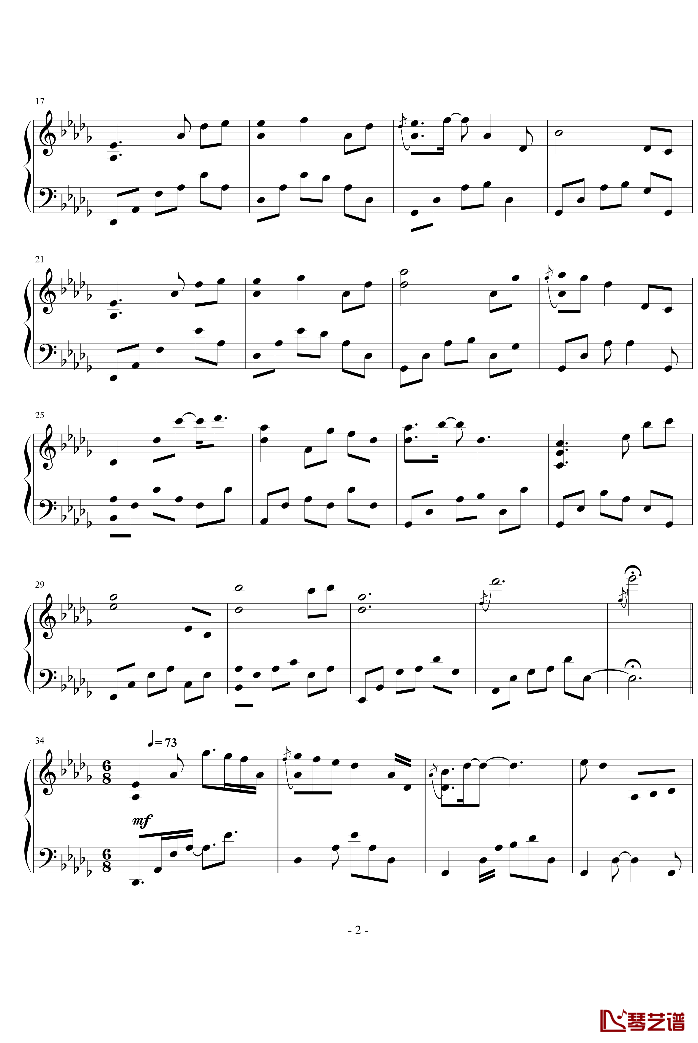 Love钢琴谱-Yiruma2