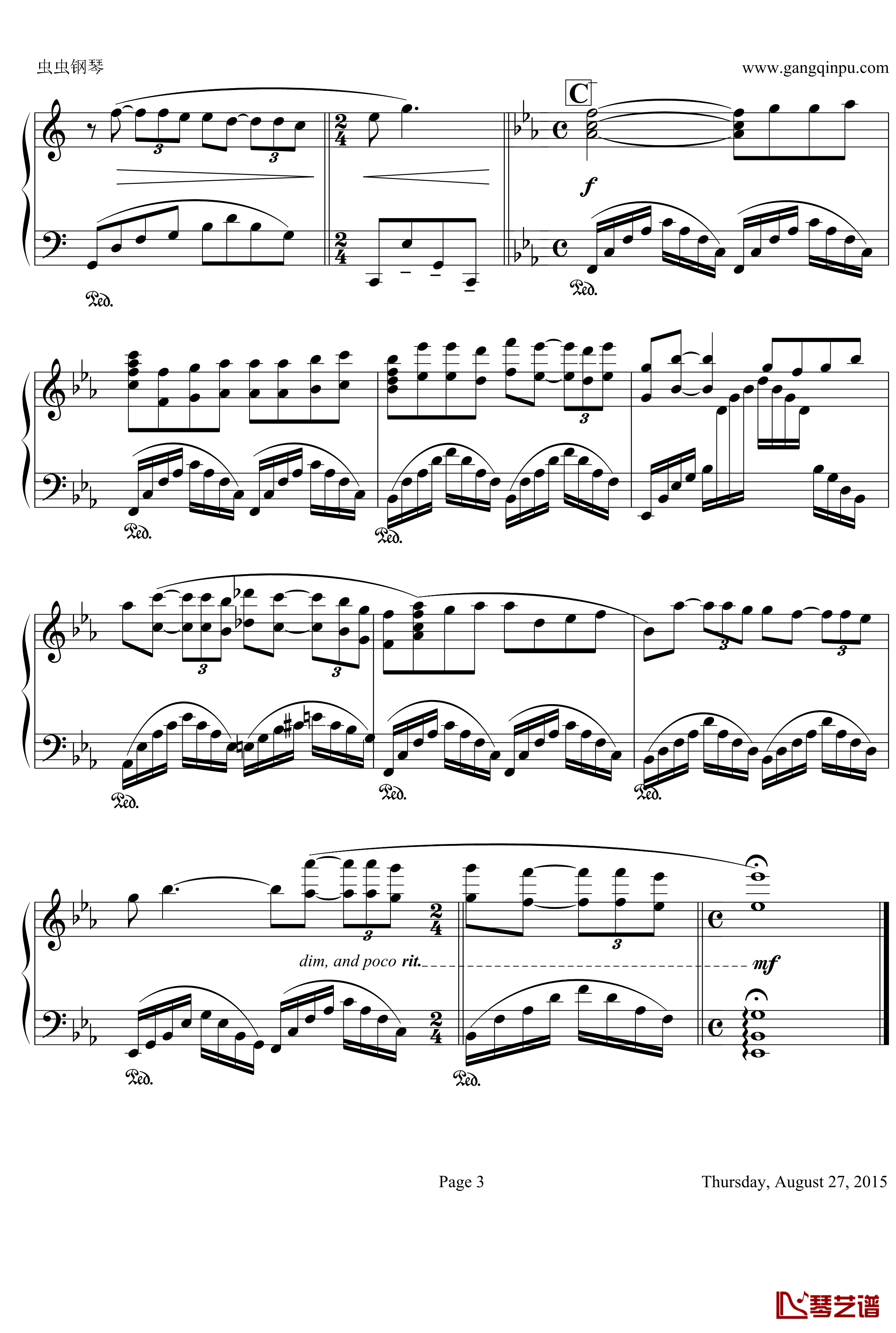 The Way I Loved You 钢琴谱-2&amp;apos;32-克莱德曼3