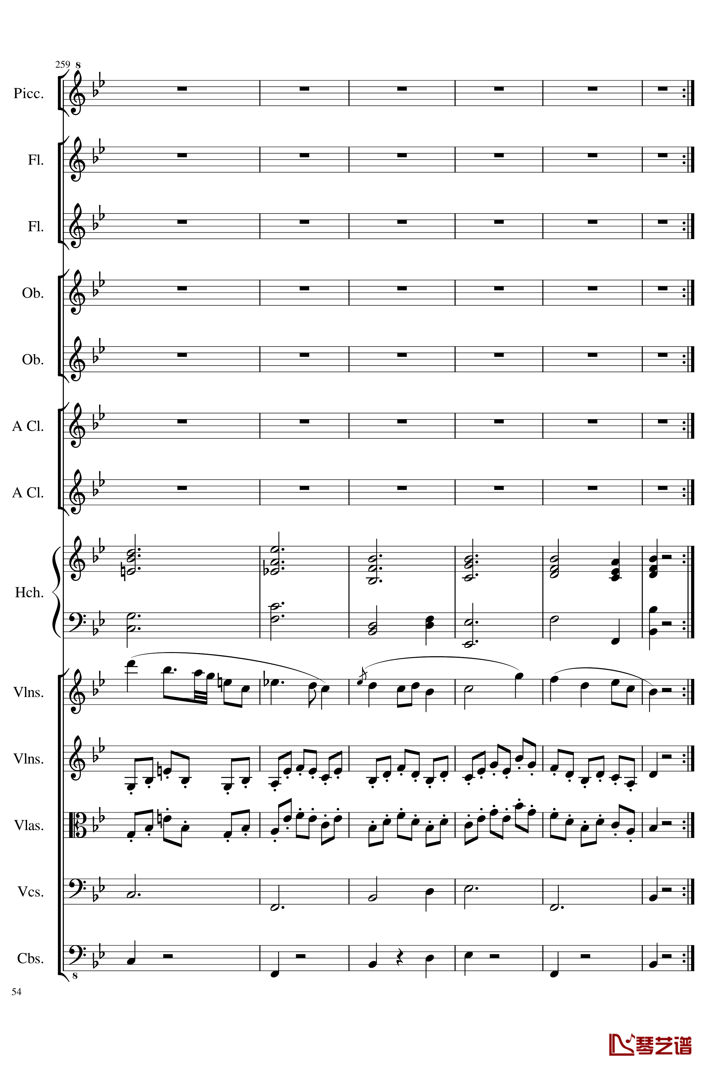 7 Contredanses No.1-7, Op.124钢琴谱-7首乡村舞曲，第一至第七，作品124-一个球54