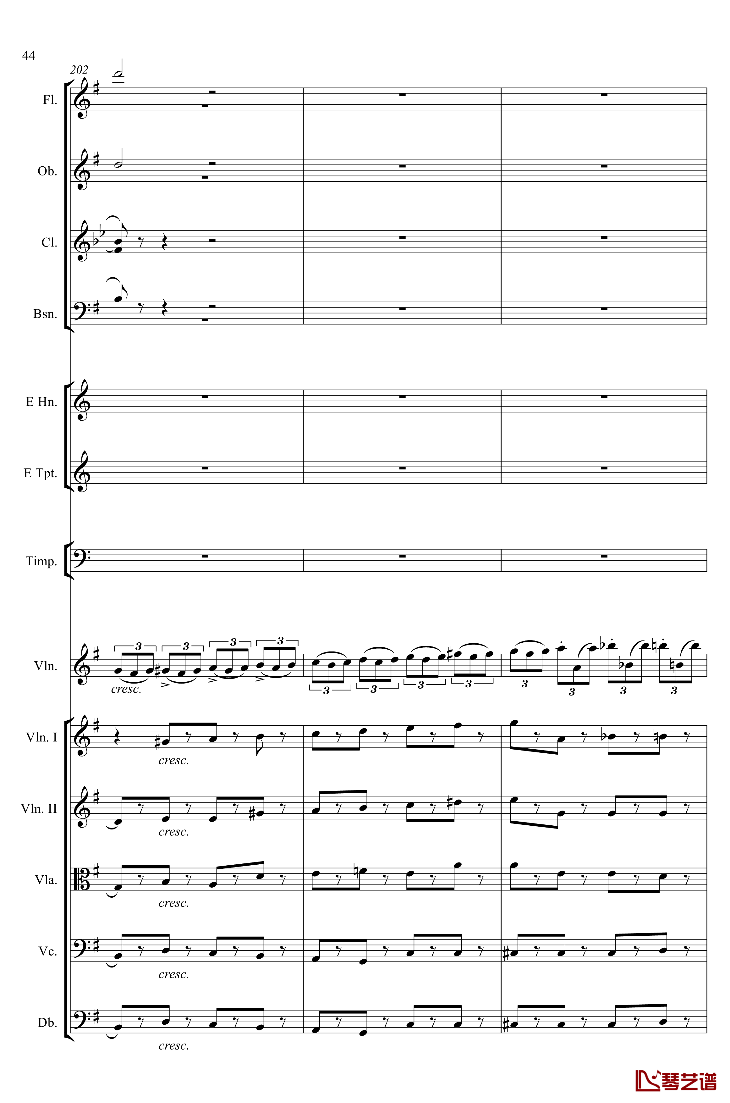 e小调小提琴协奏曲Op.64钢琴谱-第一乐章-门德尔松44