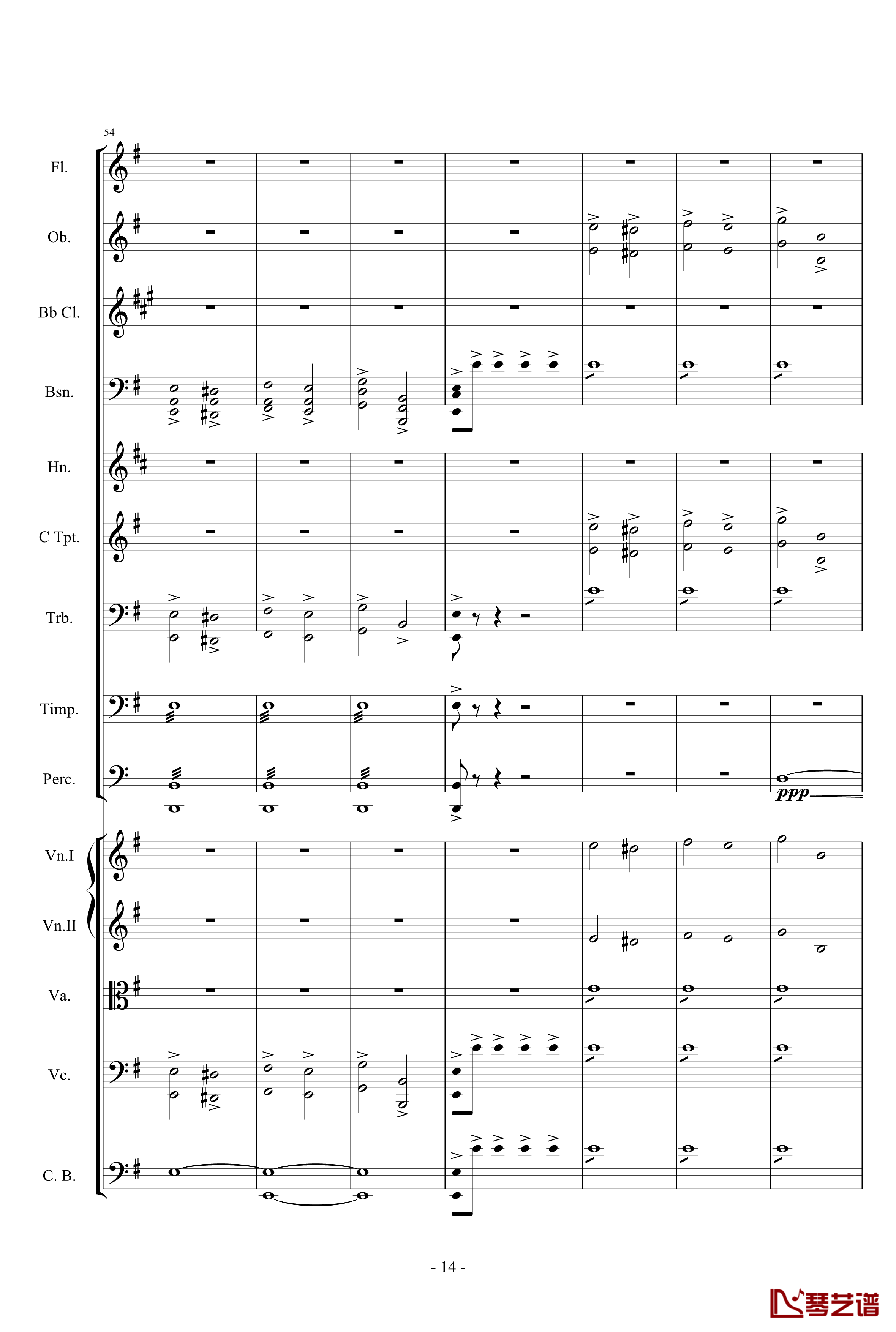 愤怒的小鸟交响曲第一乐章Op.5 no.1钢琴谱-1057257814