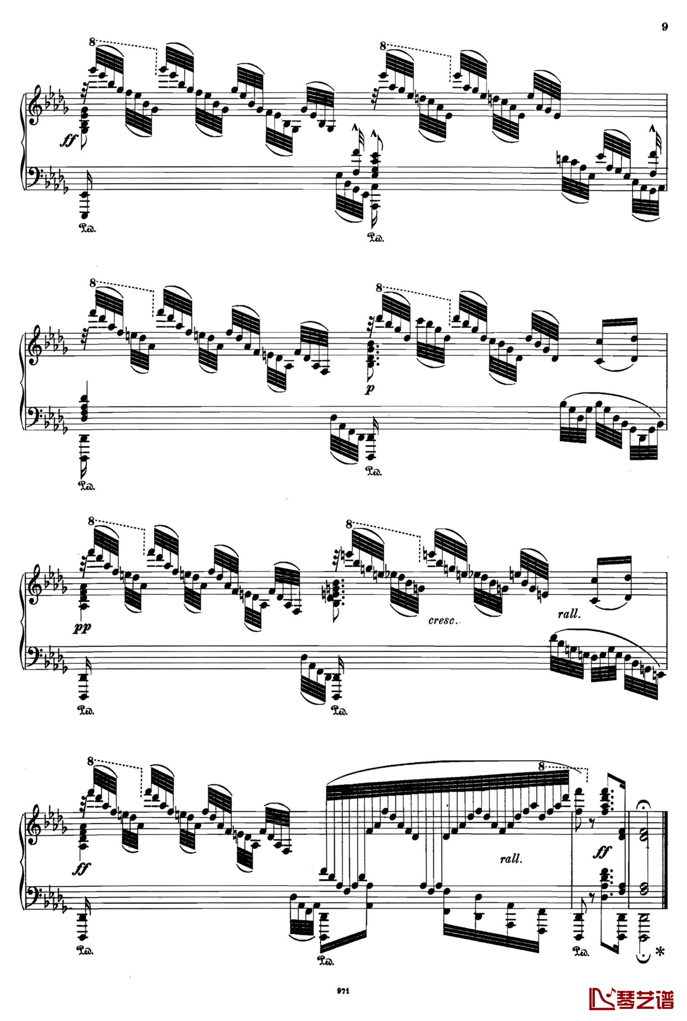 可爱的家钢琴谱-Op.72-塔尔贝格改编9