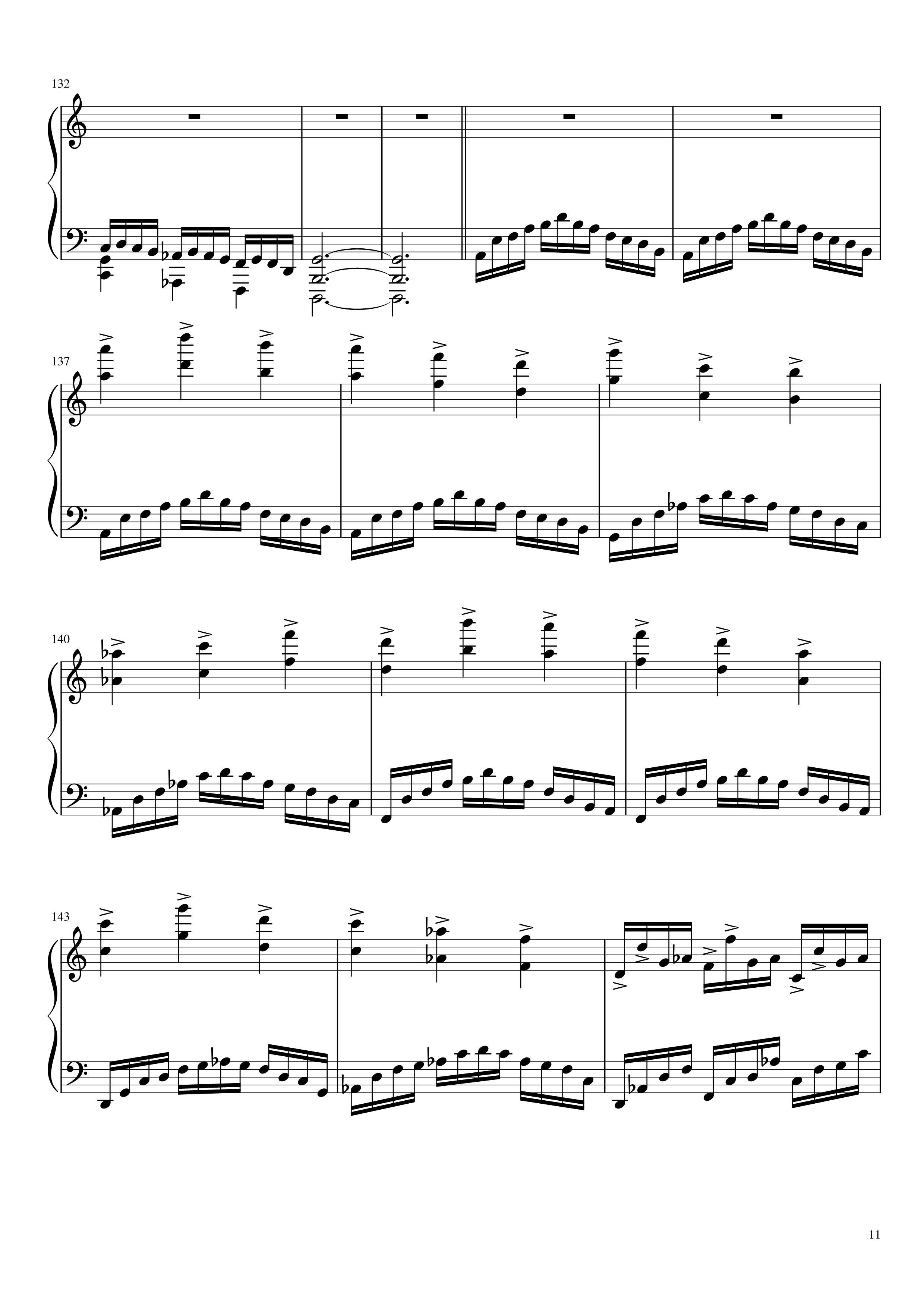 冥2钢琴谱--yewwc11