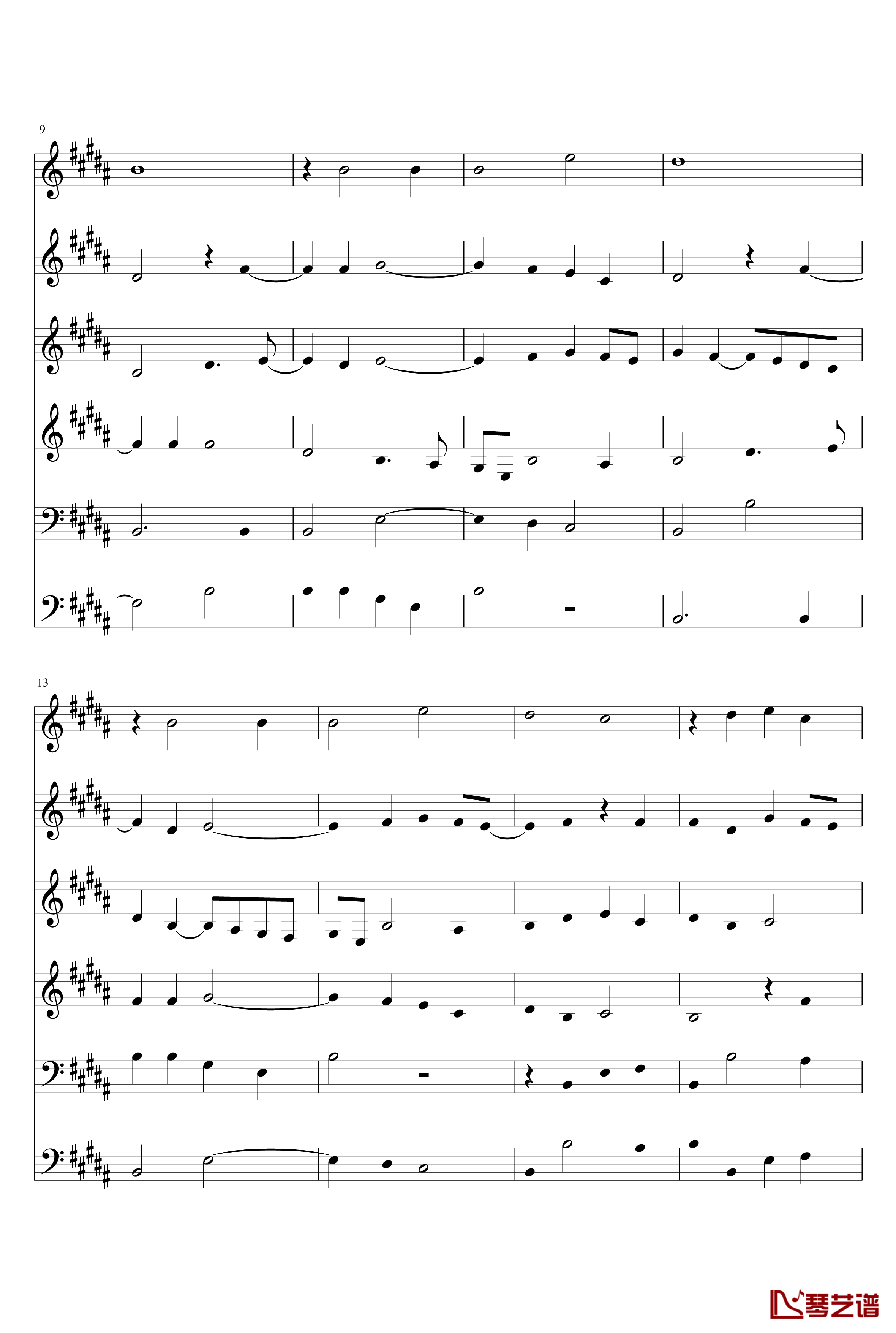 Missa Papae Marcelli钢琴谱-Kyrie-帕莱斯特里那-Palestrina2